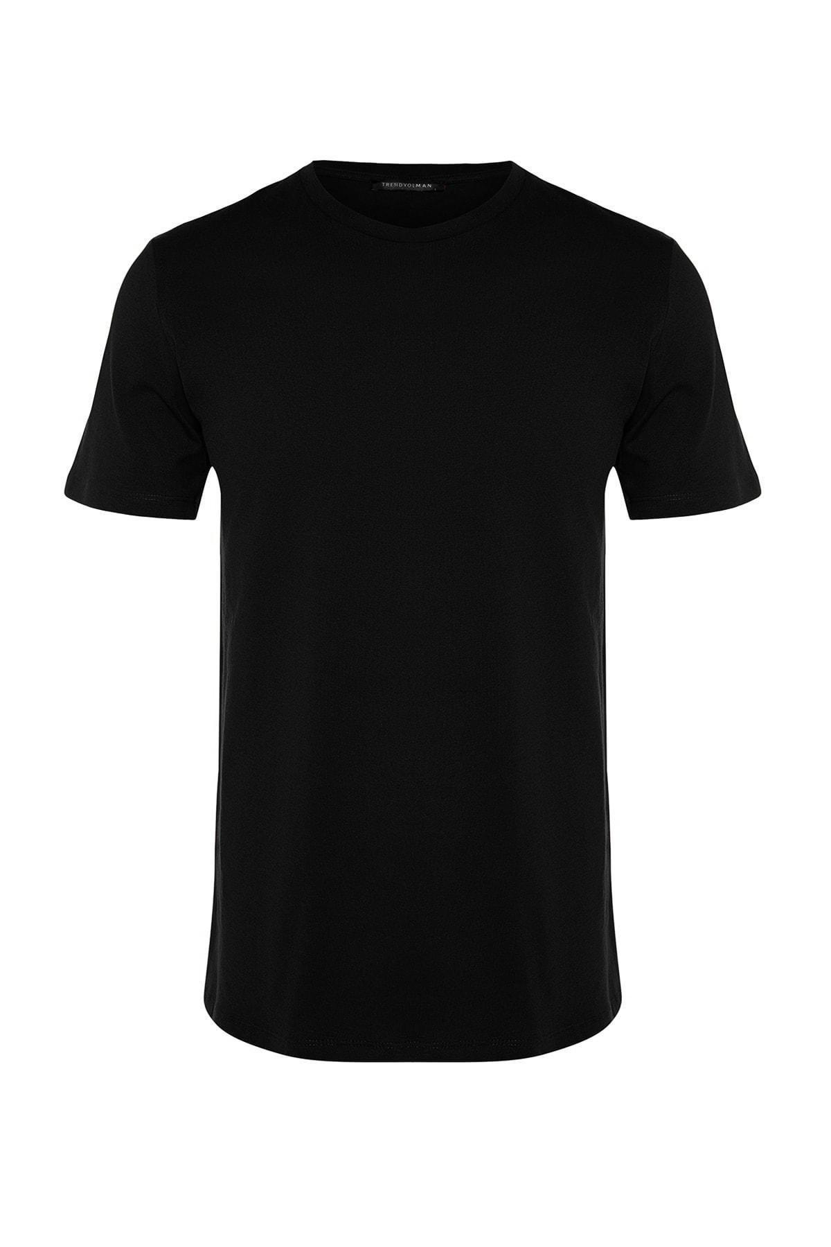 Black Slim T-Shirt, , large image number 4