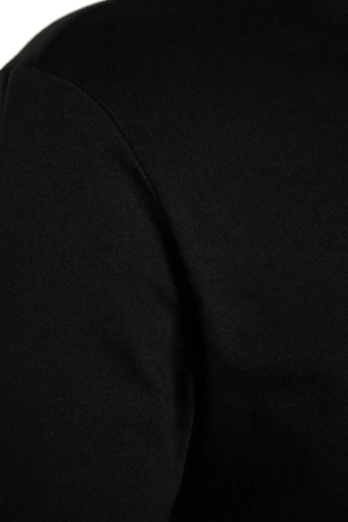 Black Slim T-Shirt, , large image number 6