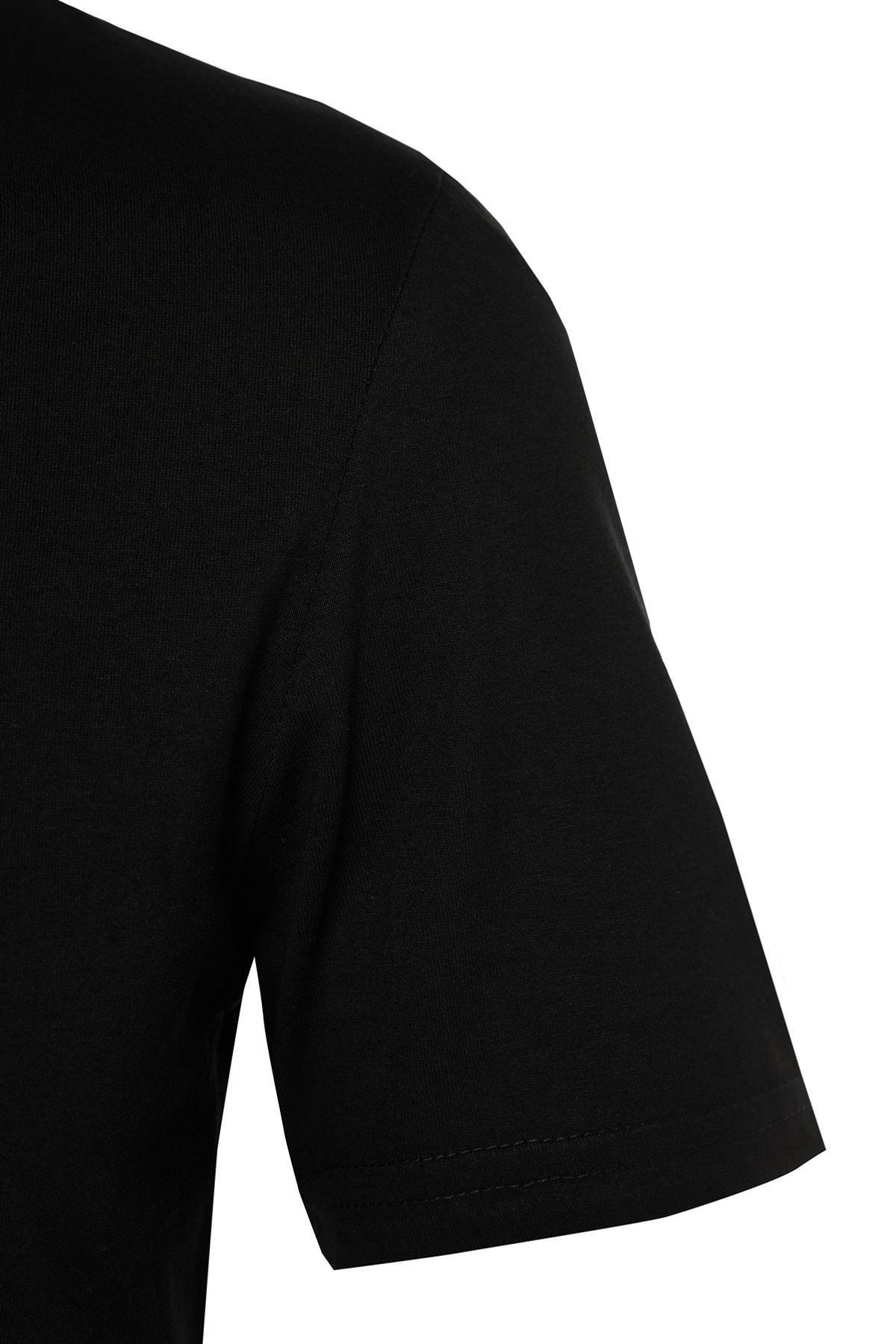 Black Slim T-Shirt, , large image number 6
