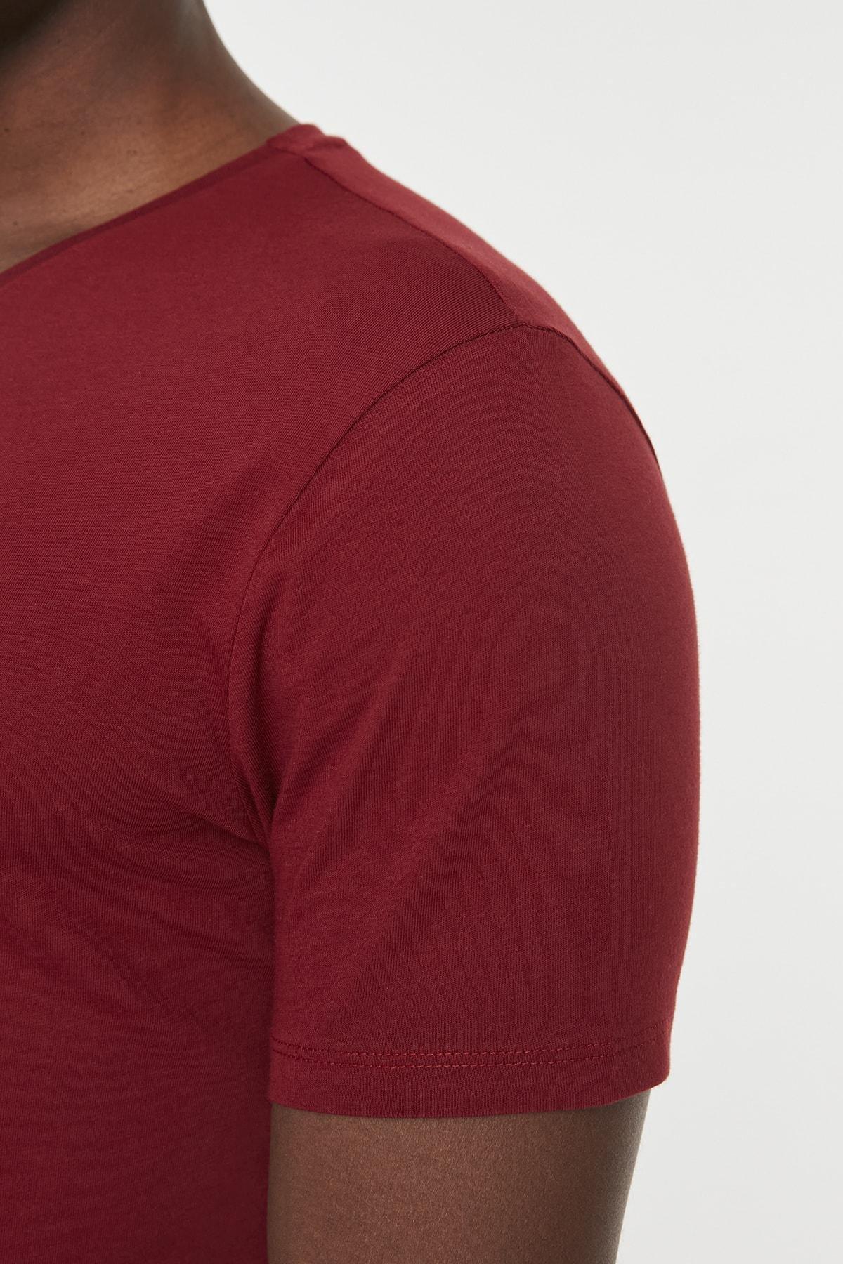 Burgundy Slim T-Shirt, , large image number 5