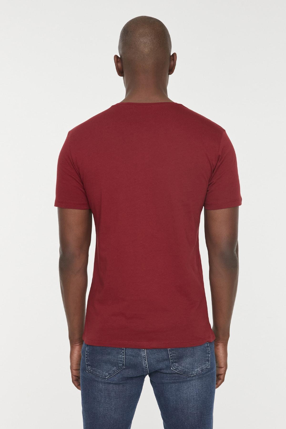 Burgundy Slim T-Shirt, , large image number 6
