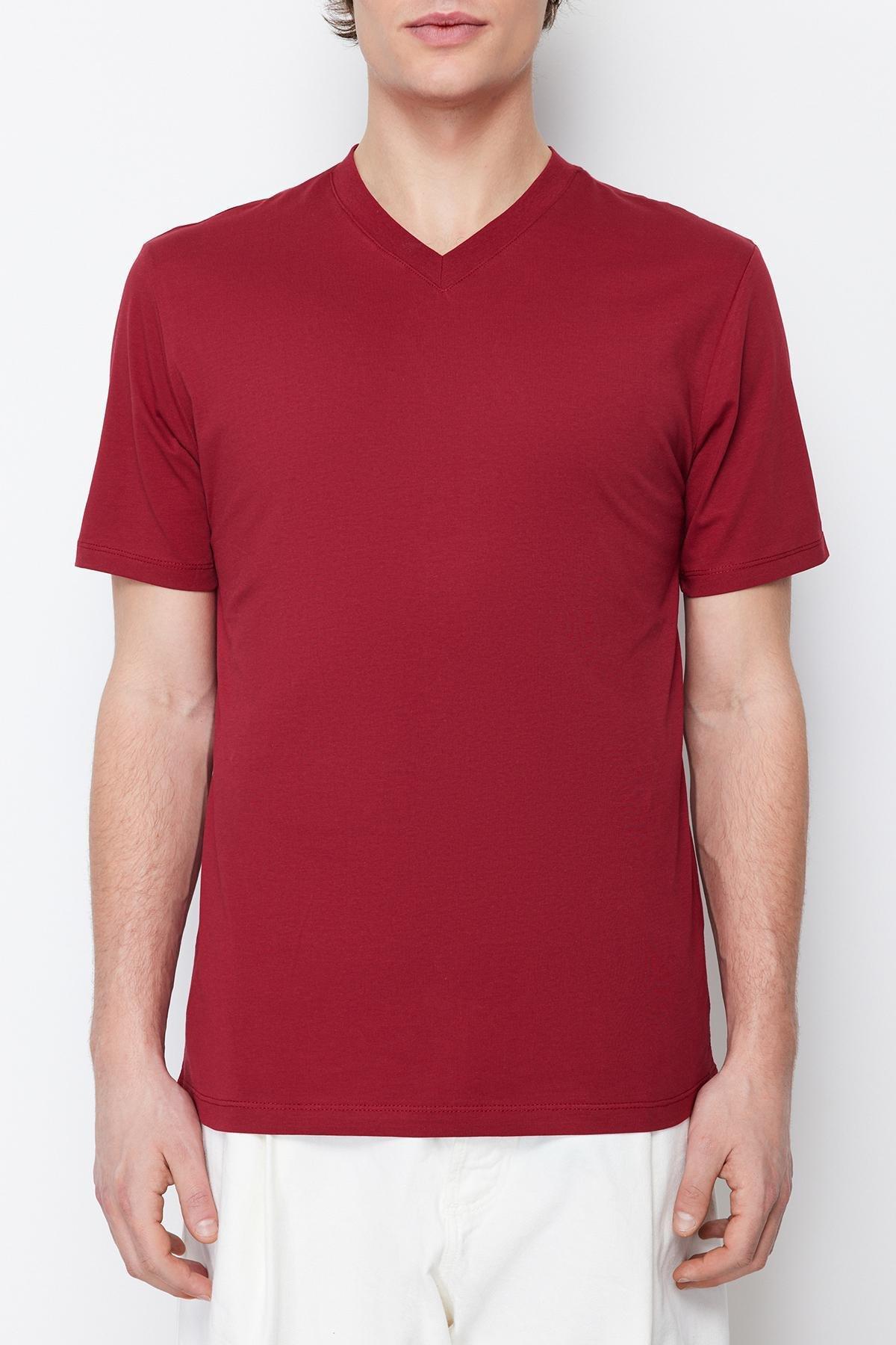 Burgundy Slim T-Shirt, , large image number 7
