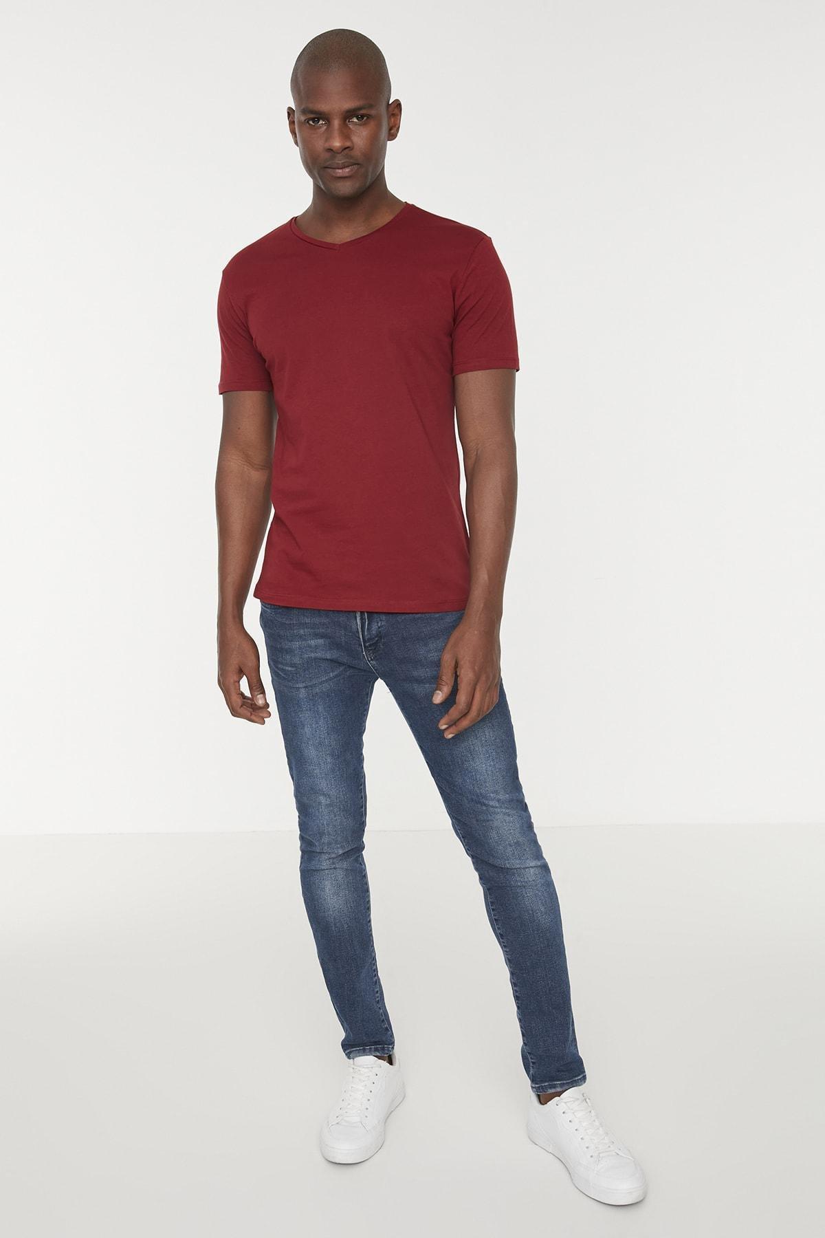 Burgundy Slim T-Shirt, , large image number 8