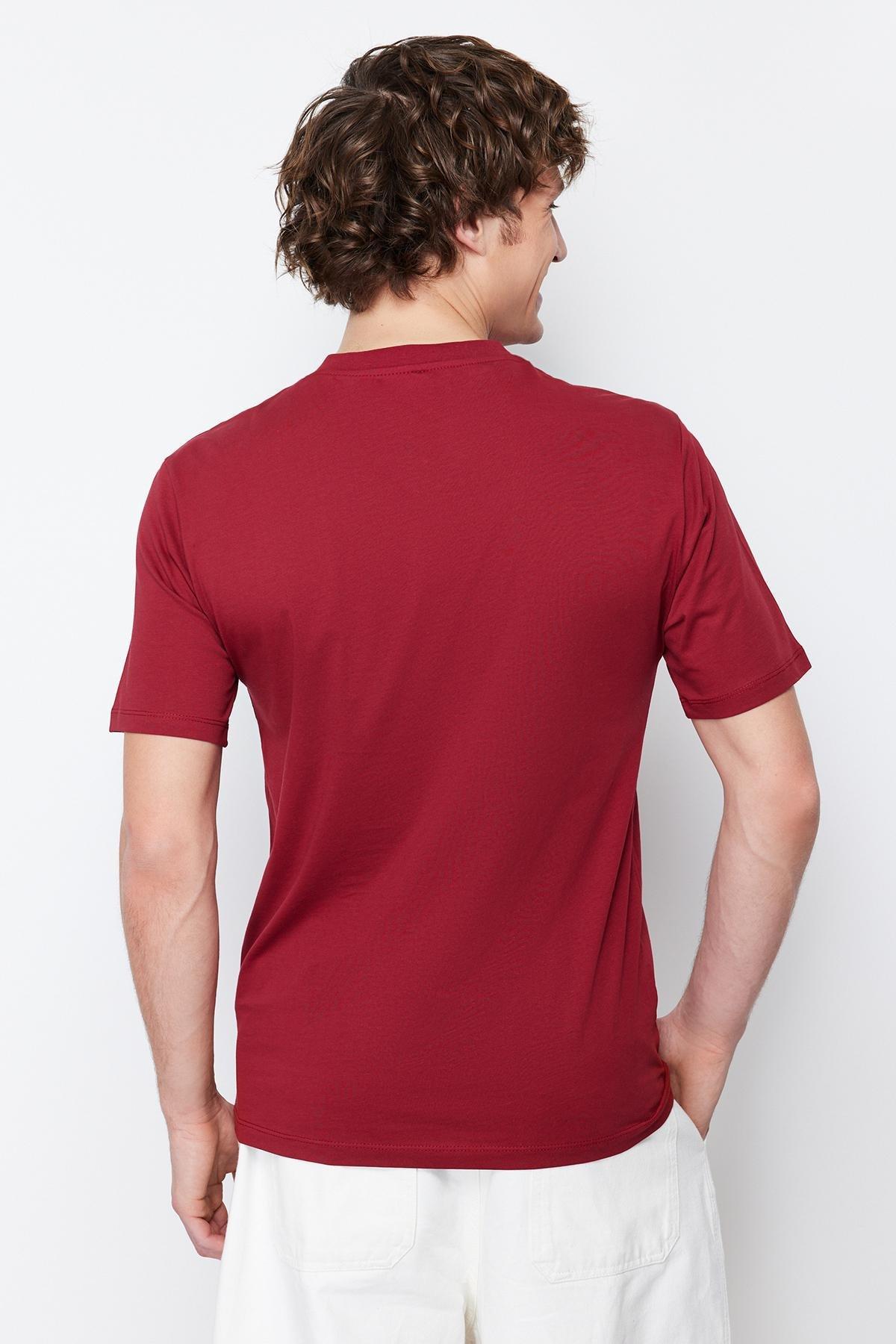 Burgundy Slim T-Shirt, , large image number 9