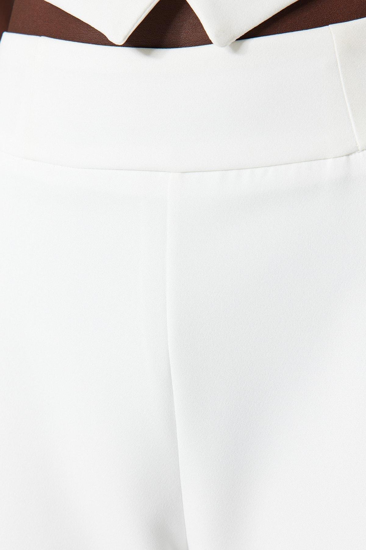 White High Waist Wide Leg Pants, , large image number 4