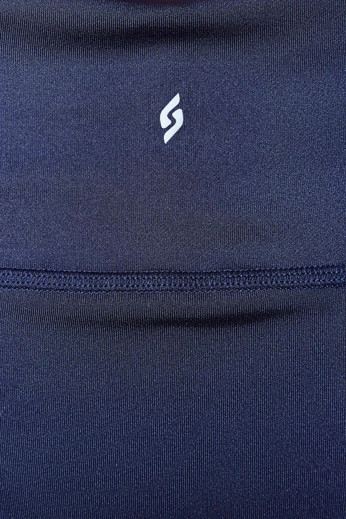 Navy Printed Knitted Sports Skirt, , large image number 6