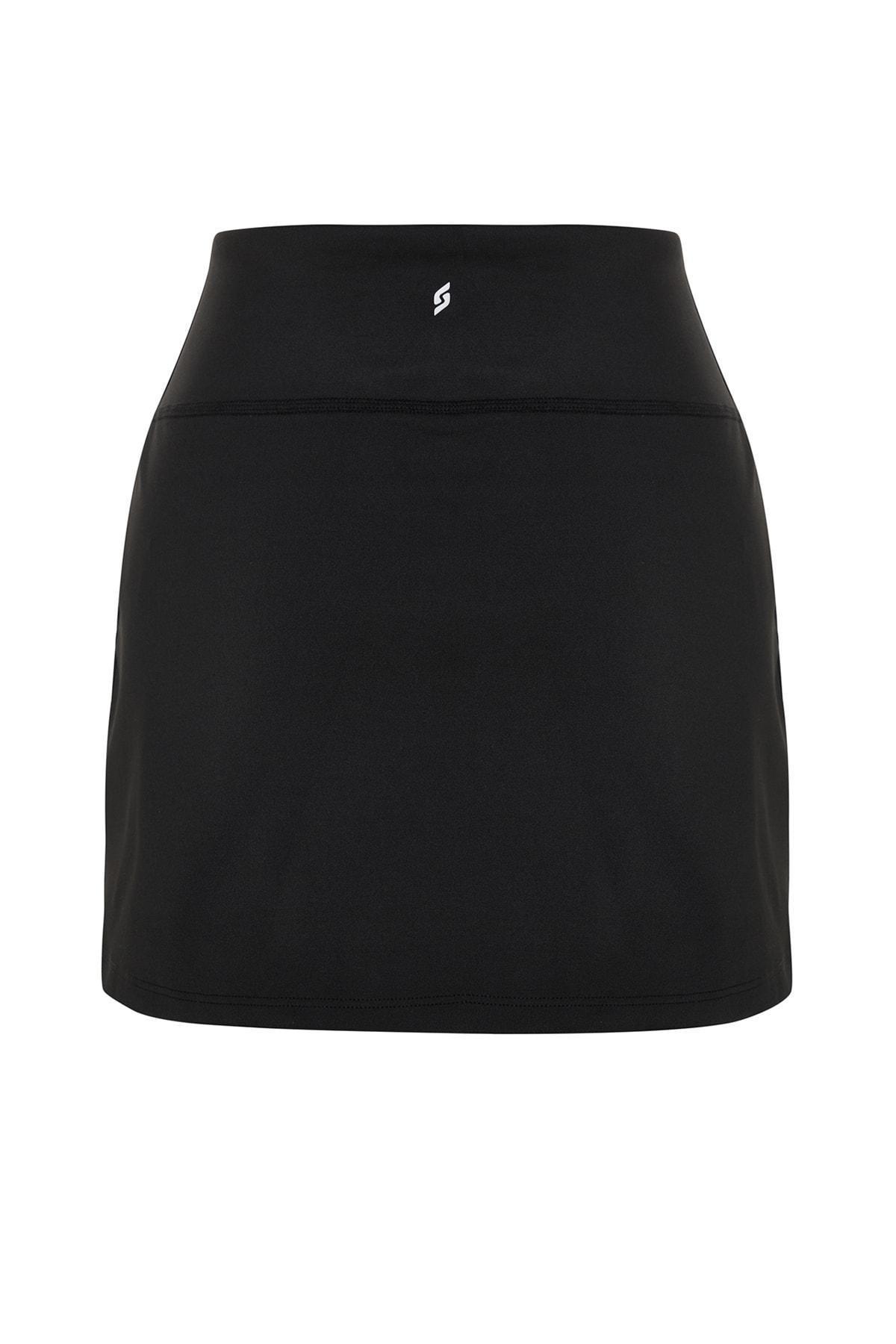 Black High-Waist Shorts, , large image number 5