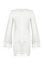 Trendyol - White Boat Neck Bodycon Dress