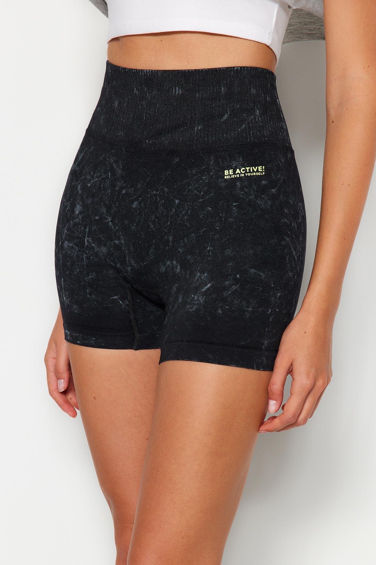 Black High Waist Leggings, , large image number 4