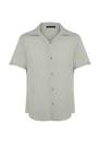 Trendyol - Grey Regular Lapel Collar Shirt