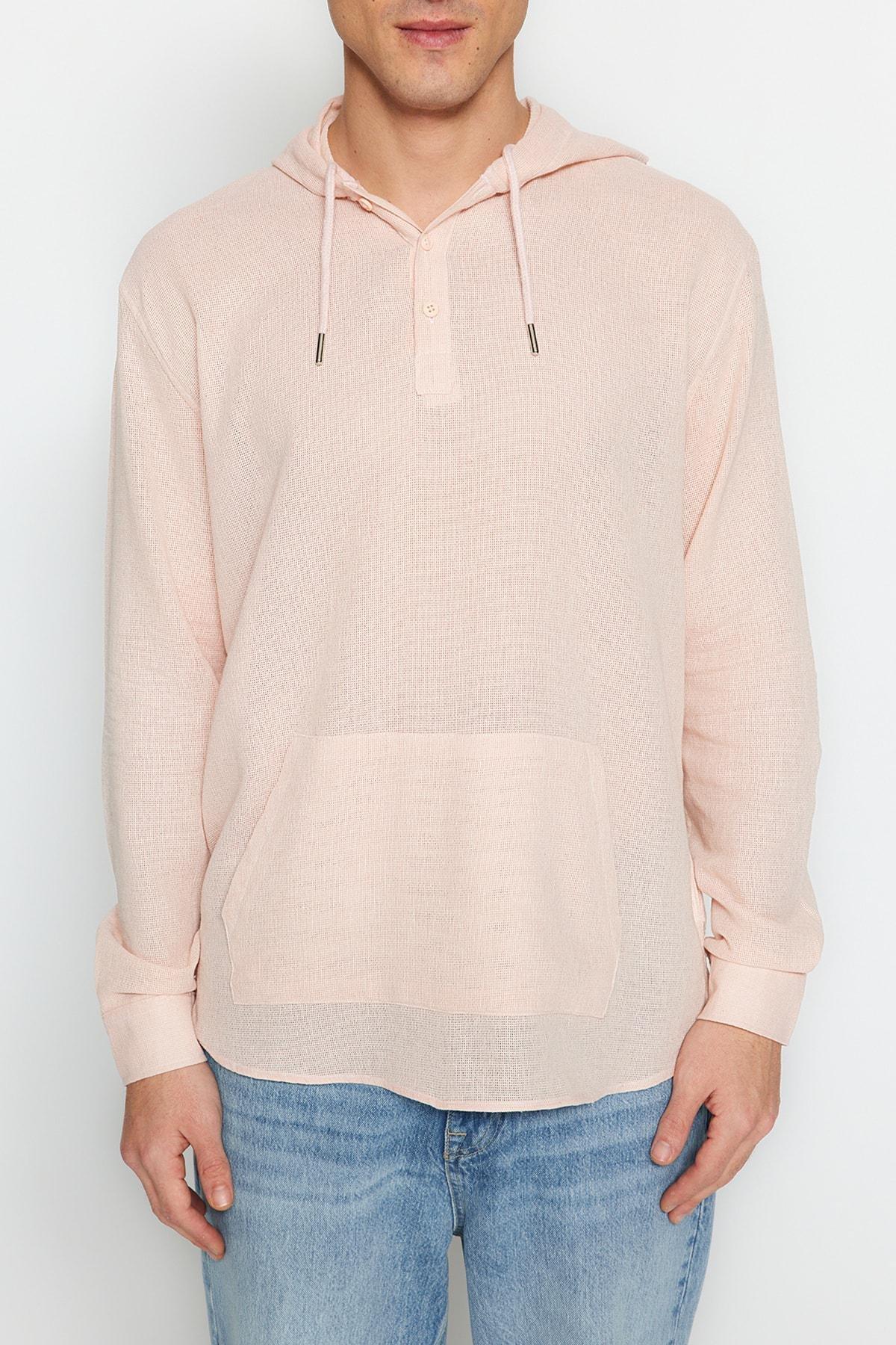 Pink Hooded Shirt, , large image number 1