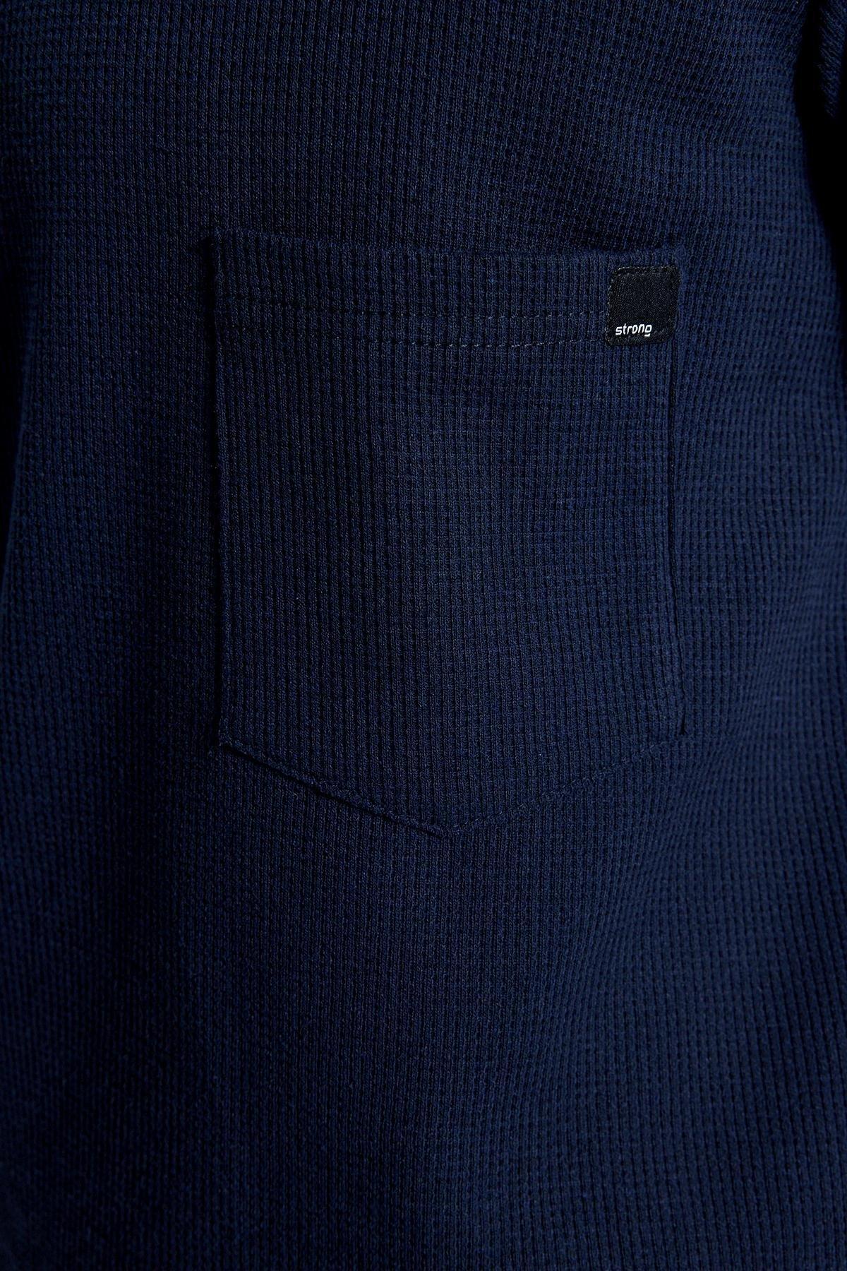 Navy Polo Neck Sweatsuit Co-Ord Set, , large image number 7