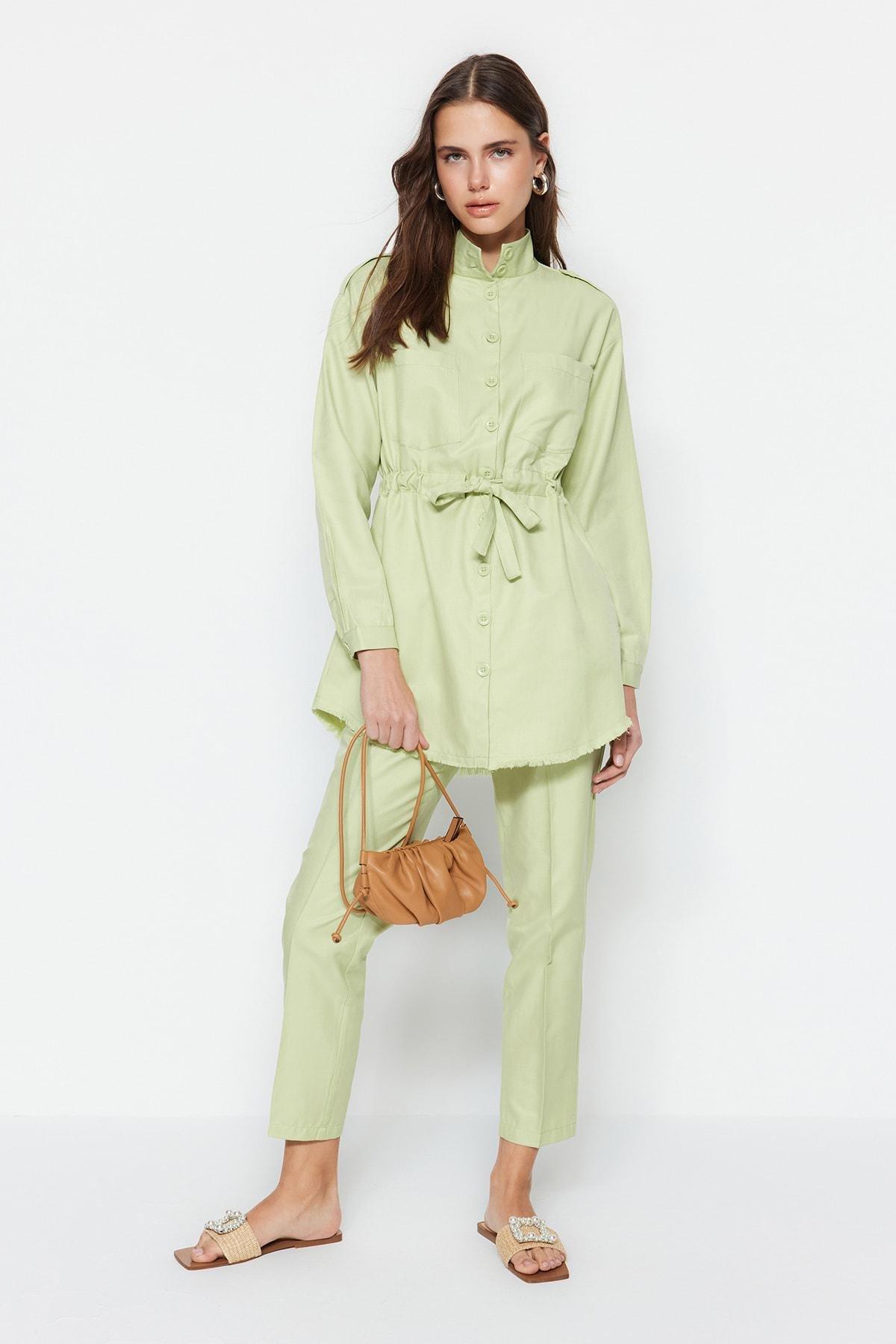 Green Batwing Sleeve Co-Ord Set, , large image number 0
