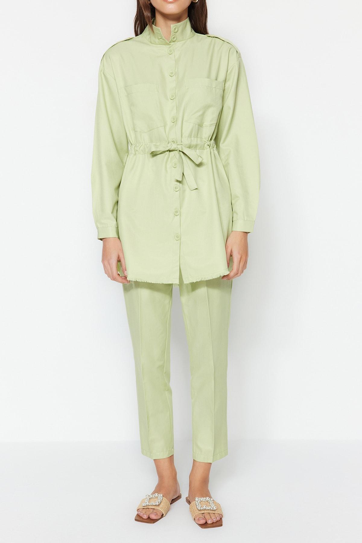 Green Batwing Sleeve Co-Ord Set, , large image number 2