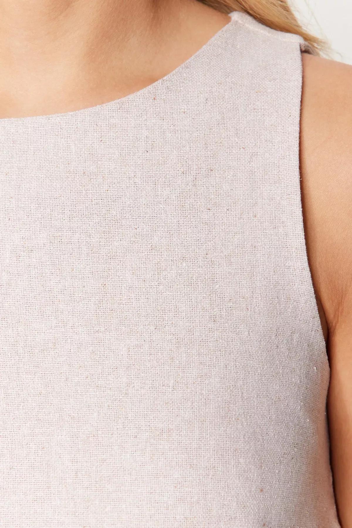 فستان بقصة واسعة، بيج, Beige, large image number 3