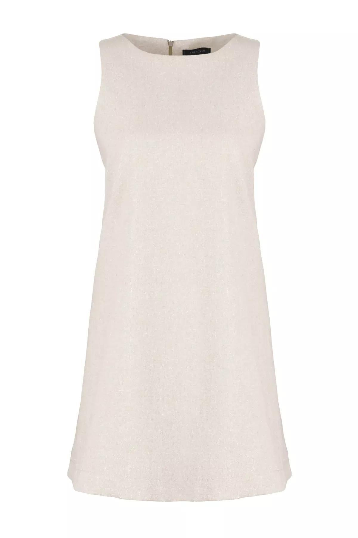 فستان بقصة واسعة، بيج, Beige, large image number 5