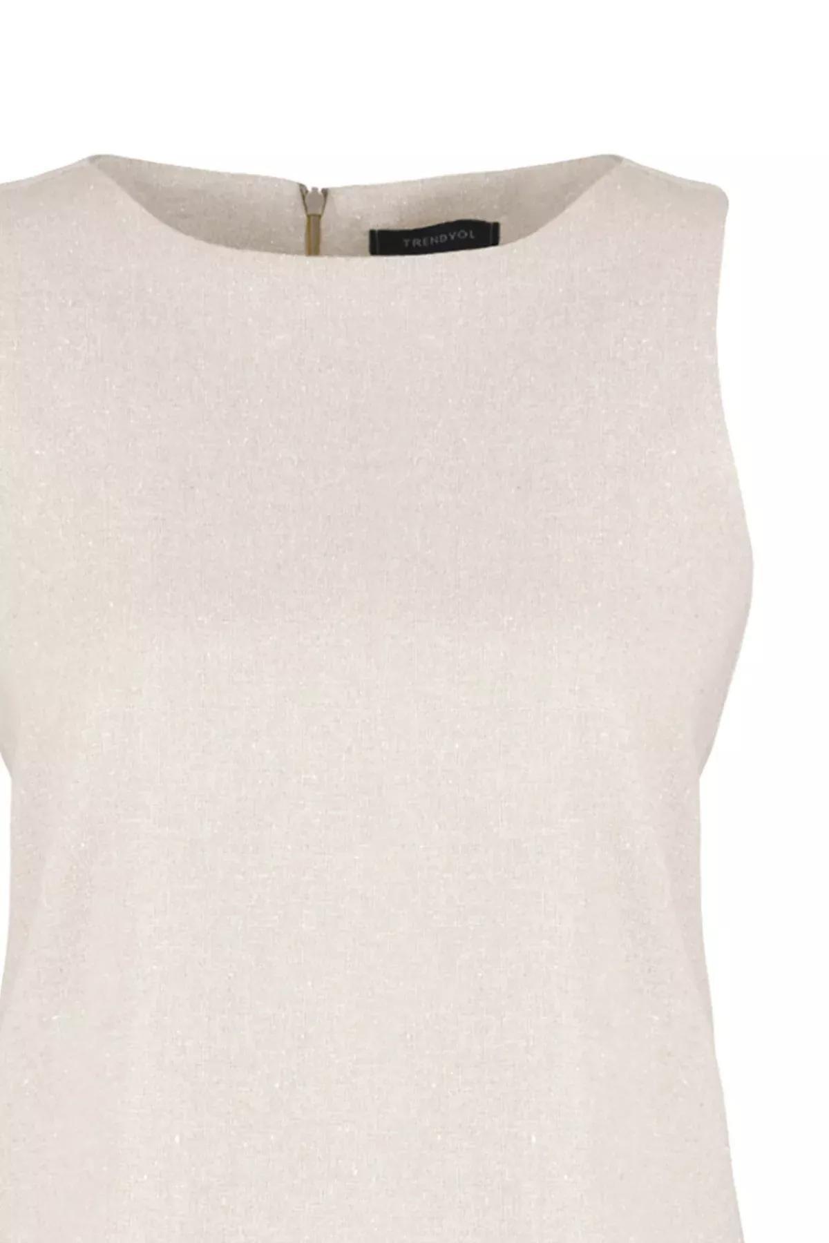 فستان بقصة واسعة، بيج, Beige, large image number 6