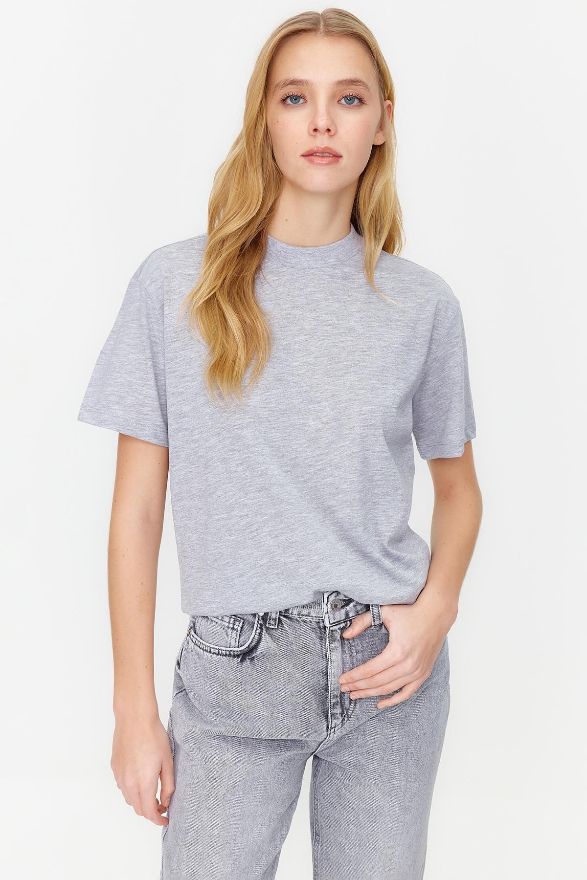 Multicolour Stand-Up Collar T-Shirt, Set Of 2, , large image number 0