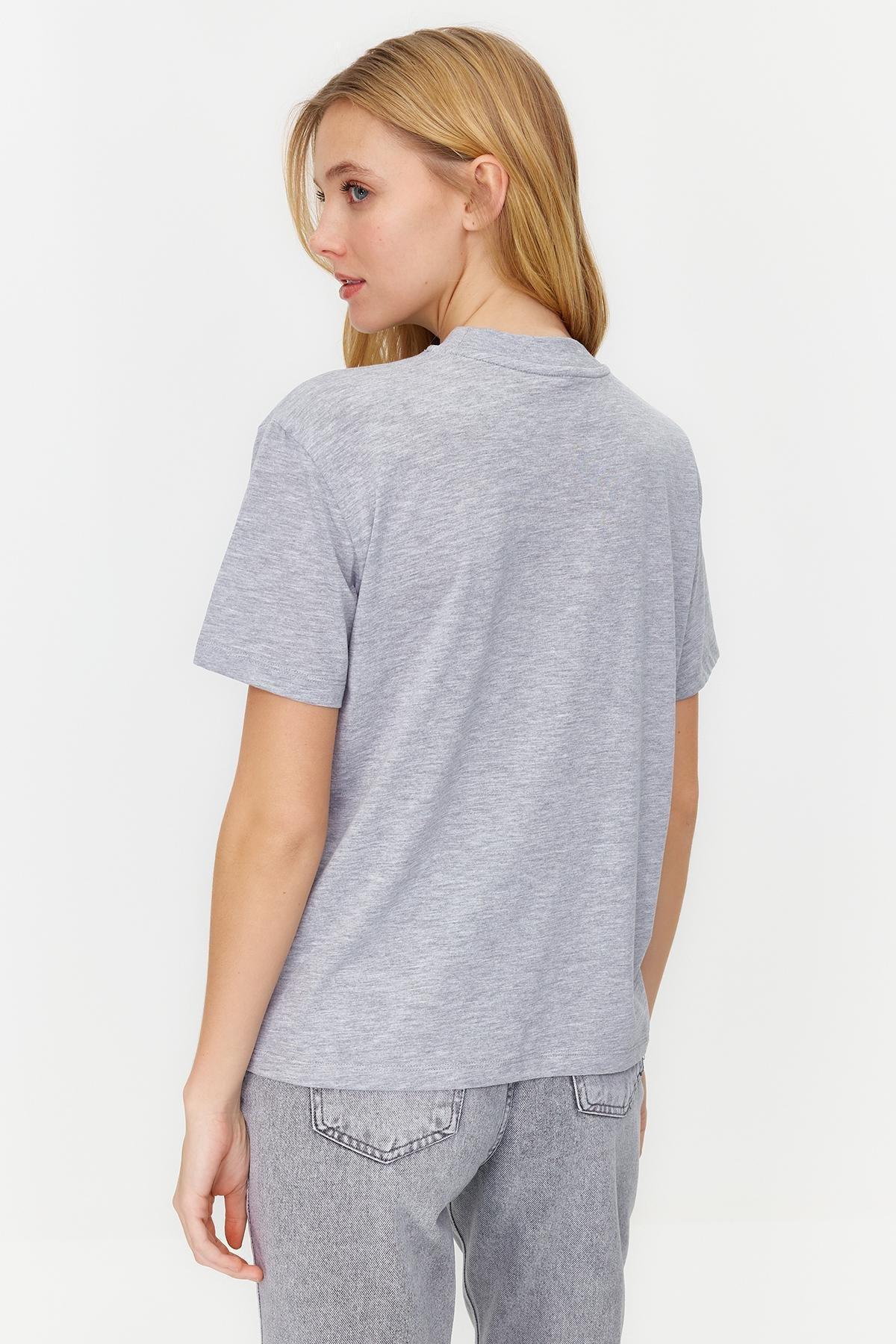 Multicolour Stand-Up Collar T-Shirt, Set Of 2, , large image number 2
