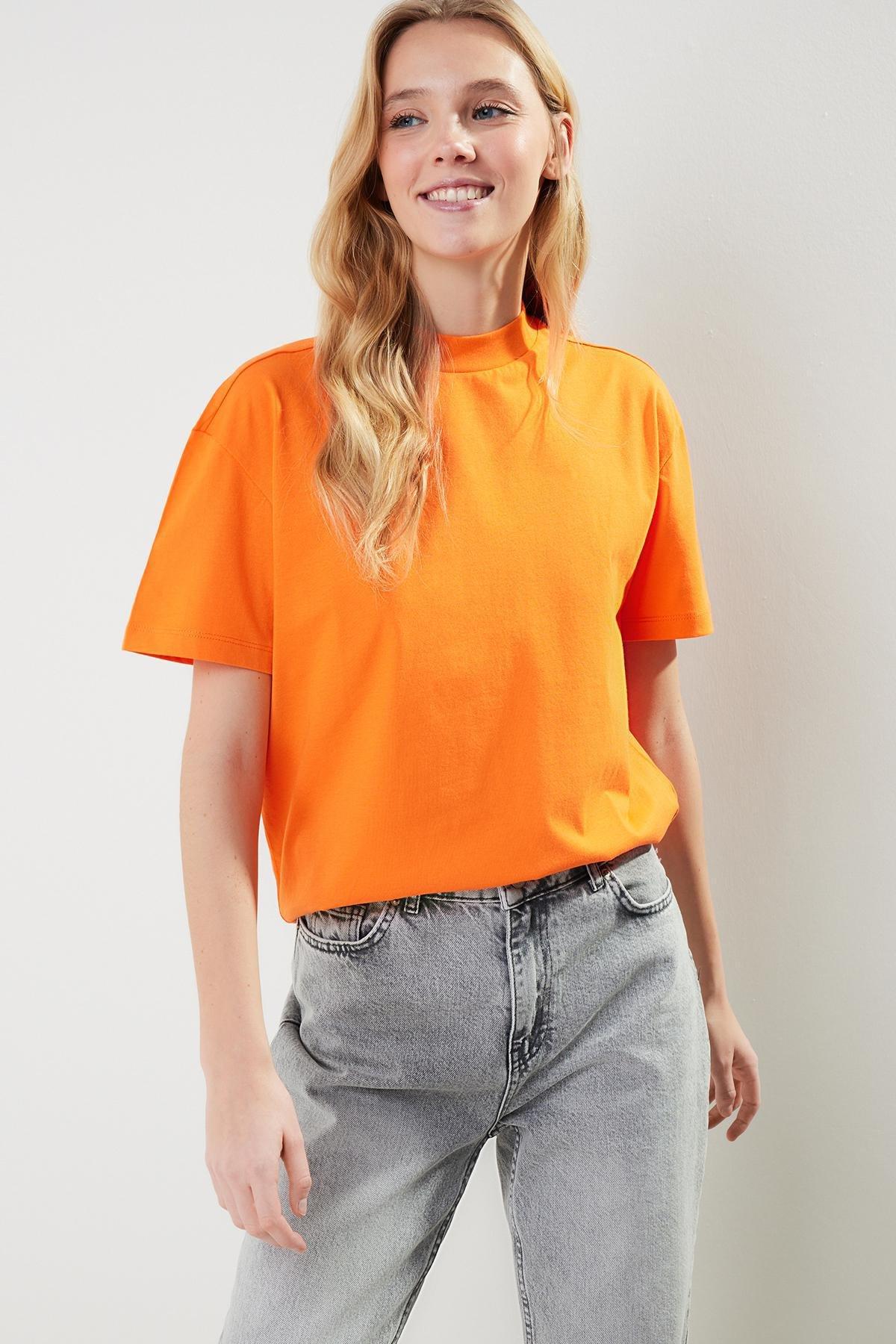 Multicolour Knitted T-Shirt, Set Of 2, Orange, large image number 1