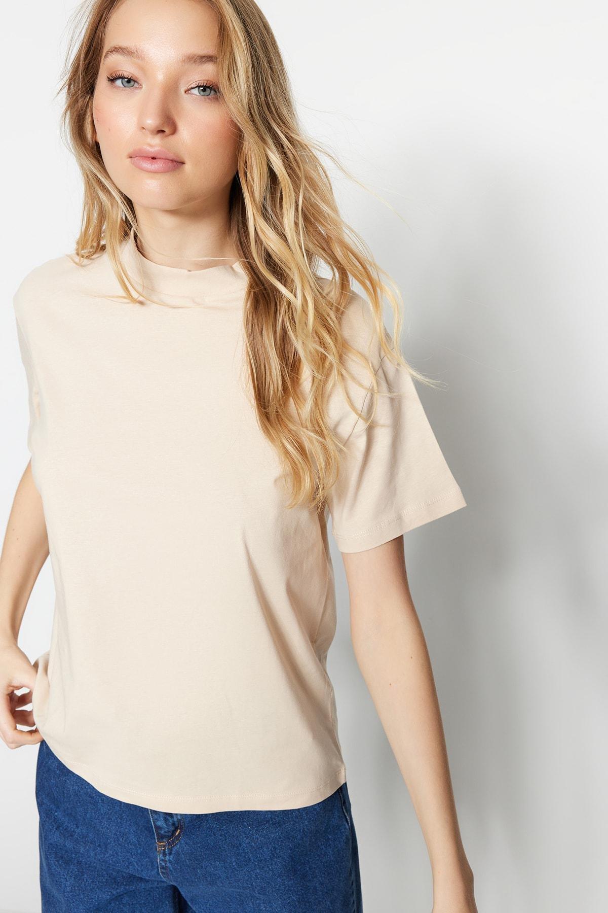 Beige Regular fit T-Shirt, 2 pcs, , large image number 8