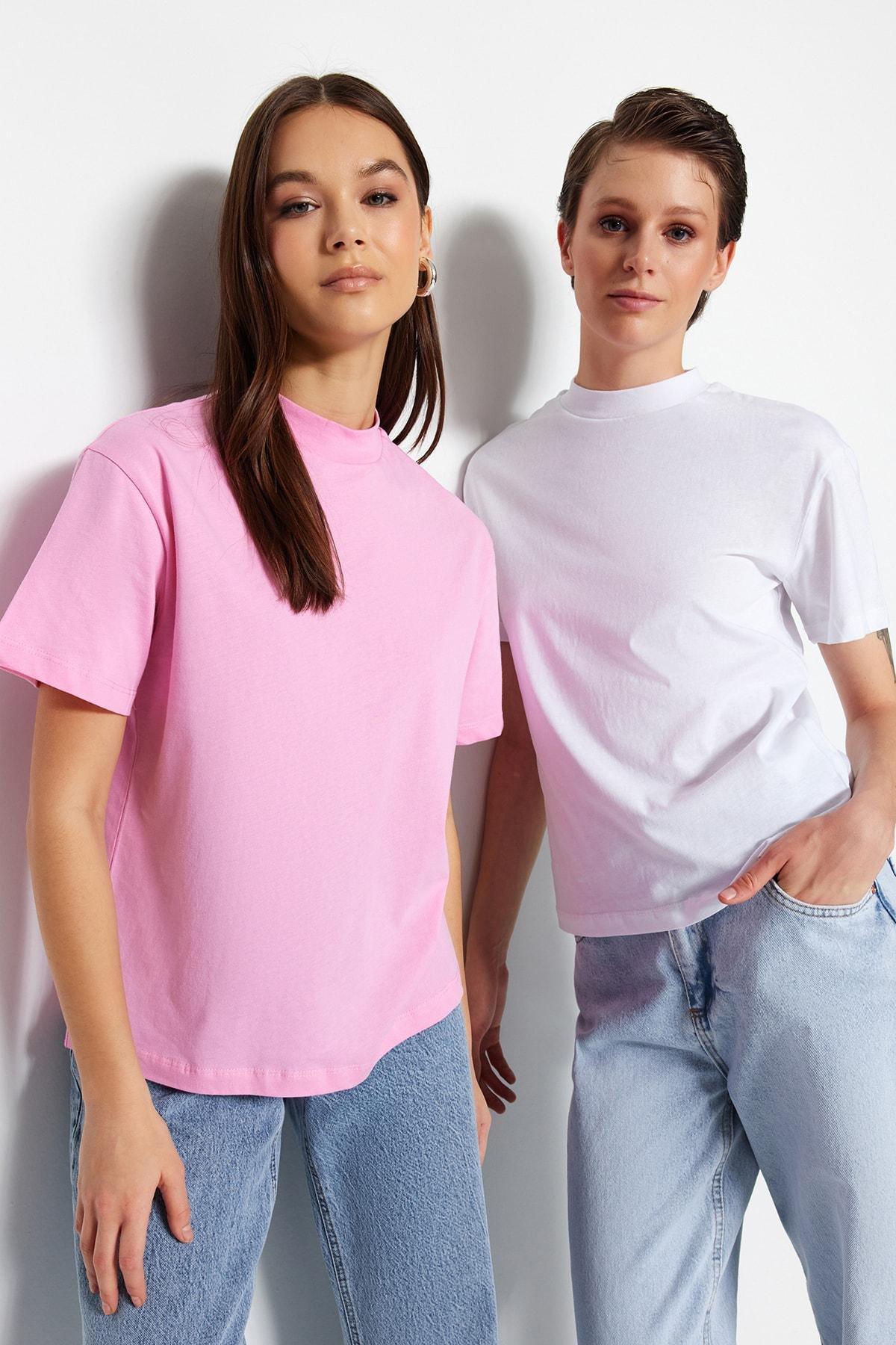 Multicolour Basic T-Shirt, Set Of 2, , large image number 1
