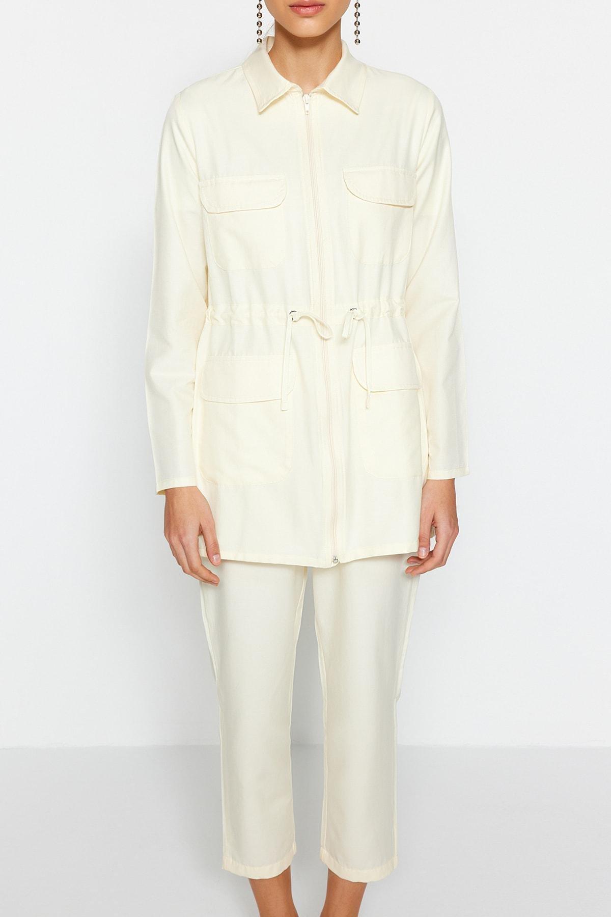 Cream Fitted Co-Ord Set, , large image number 2