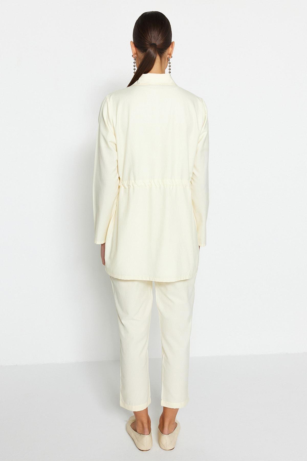 Cream Fitted Co-Ord Set, , large image number 4
