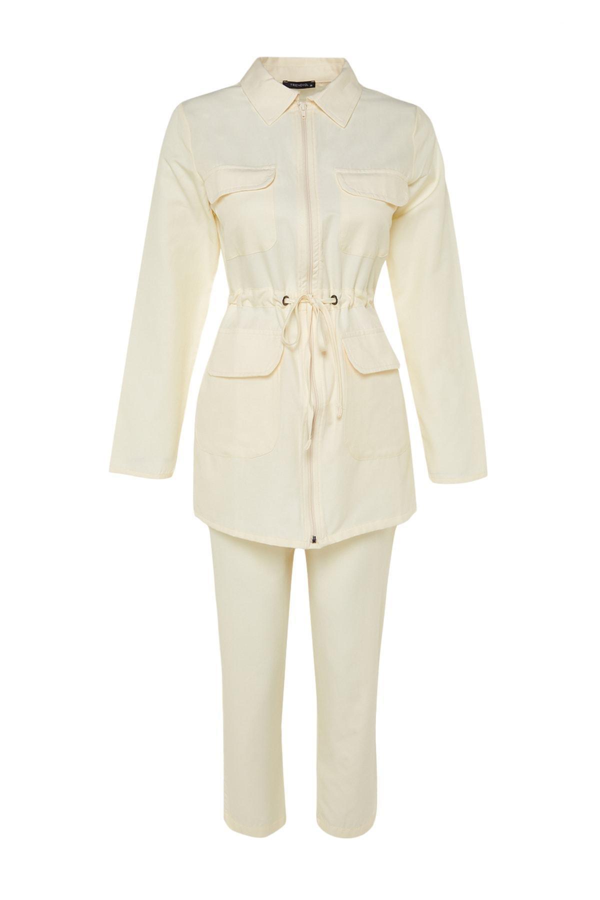 Cream Fitted Co-Ord Set, , large image number 5