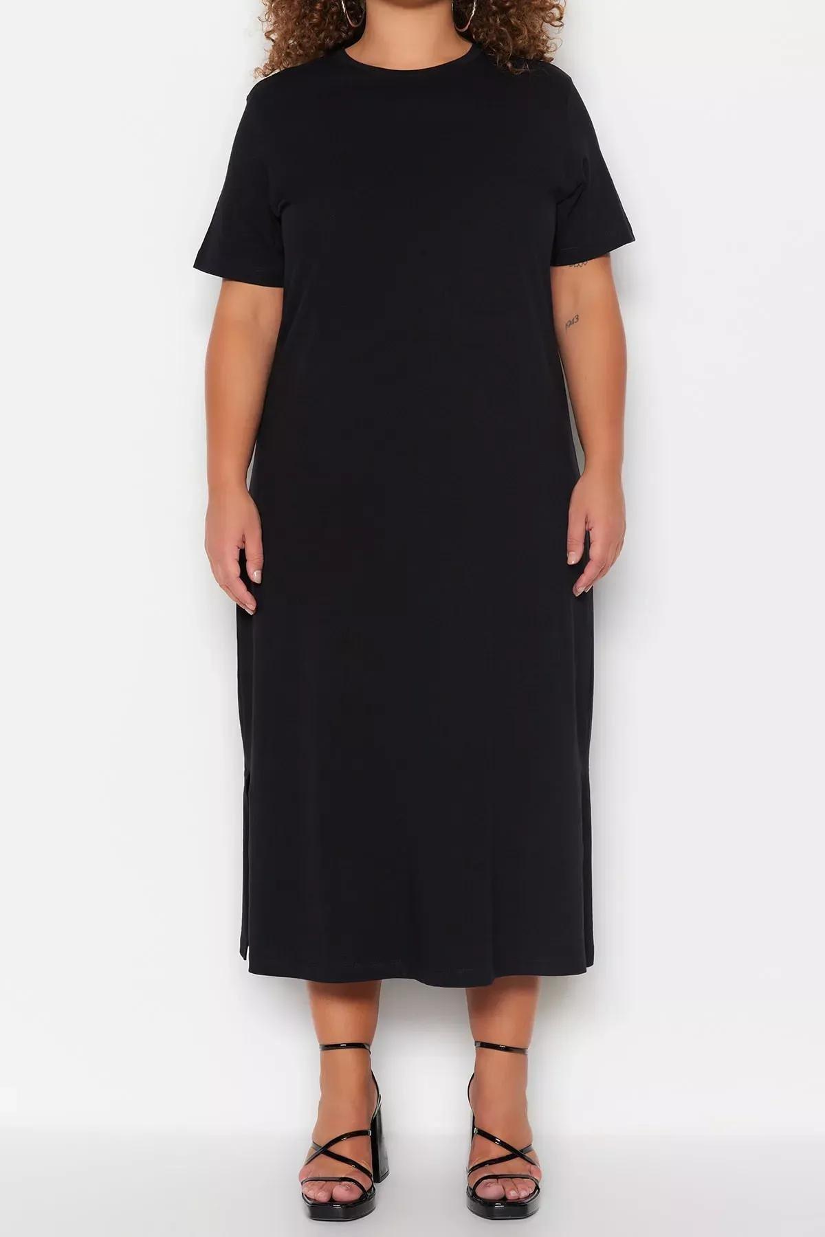 تونيك بقصة عادية، أسود, Black, large image number 3