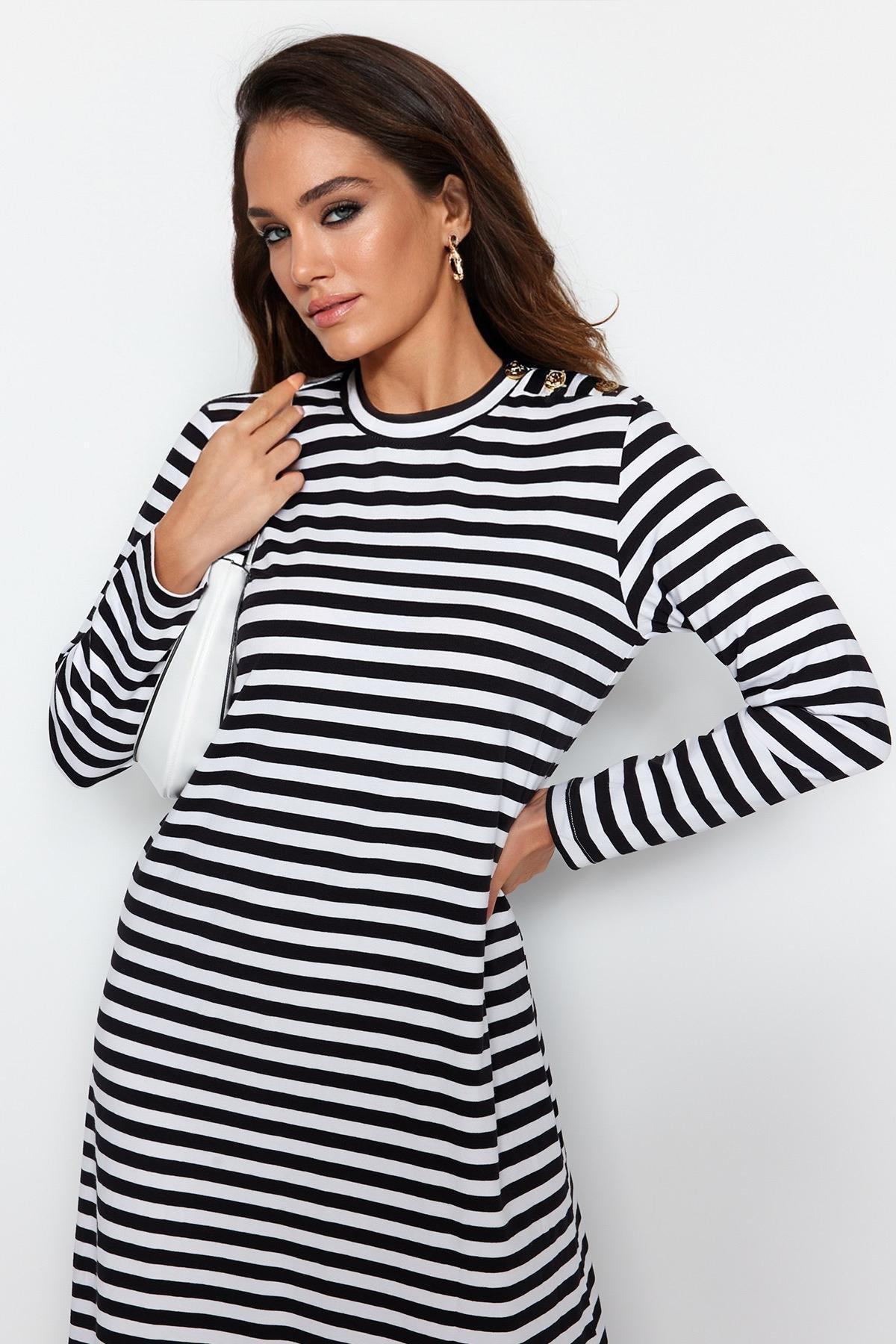 White Striped Dress, , large image number 2