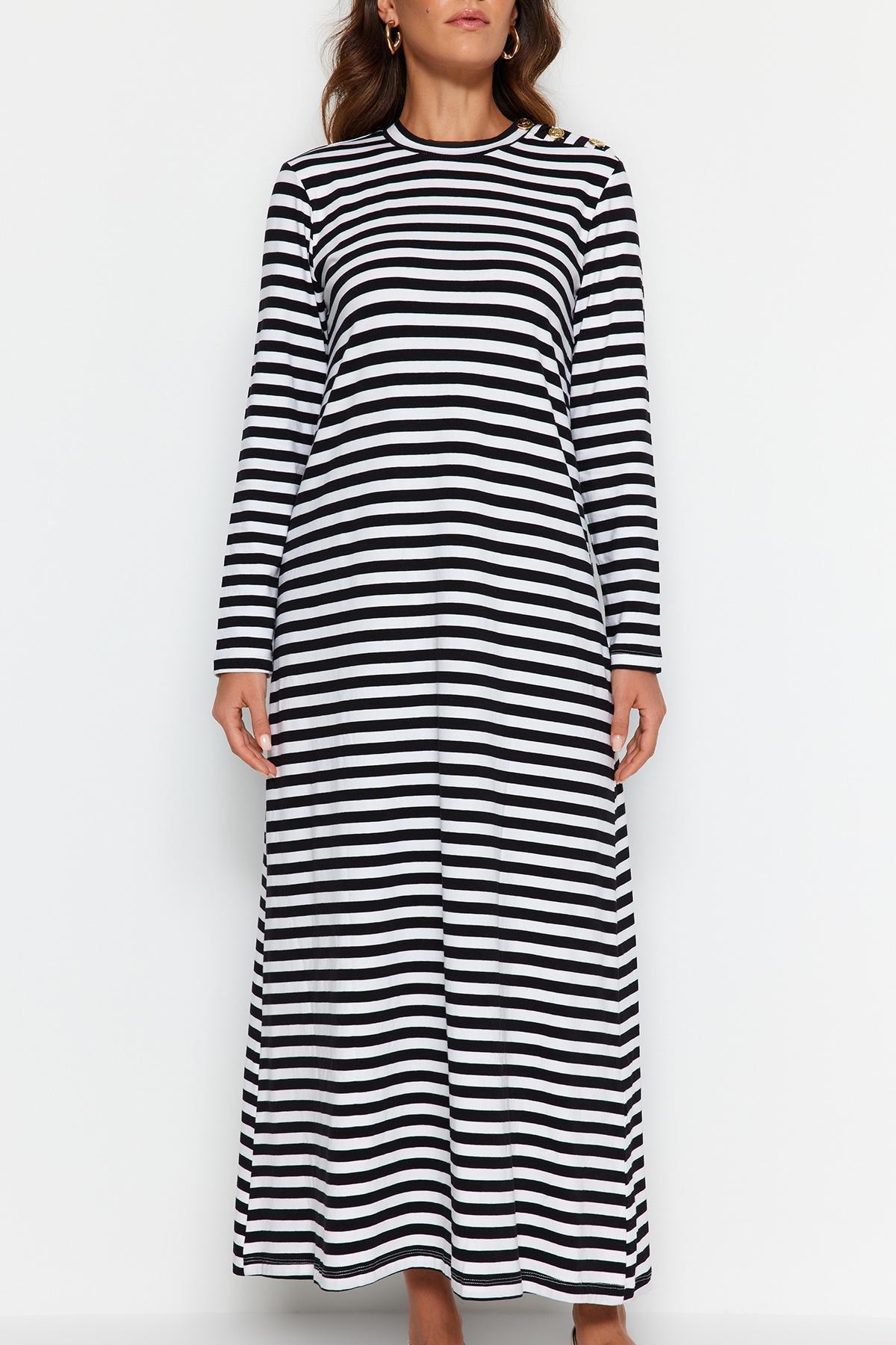 White Striped Dress, , large image number 3