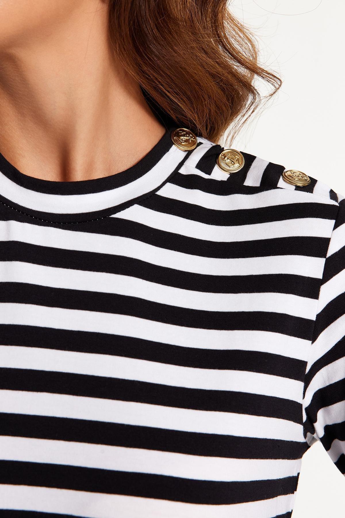 White Striped Dress, , large image number 4