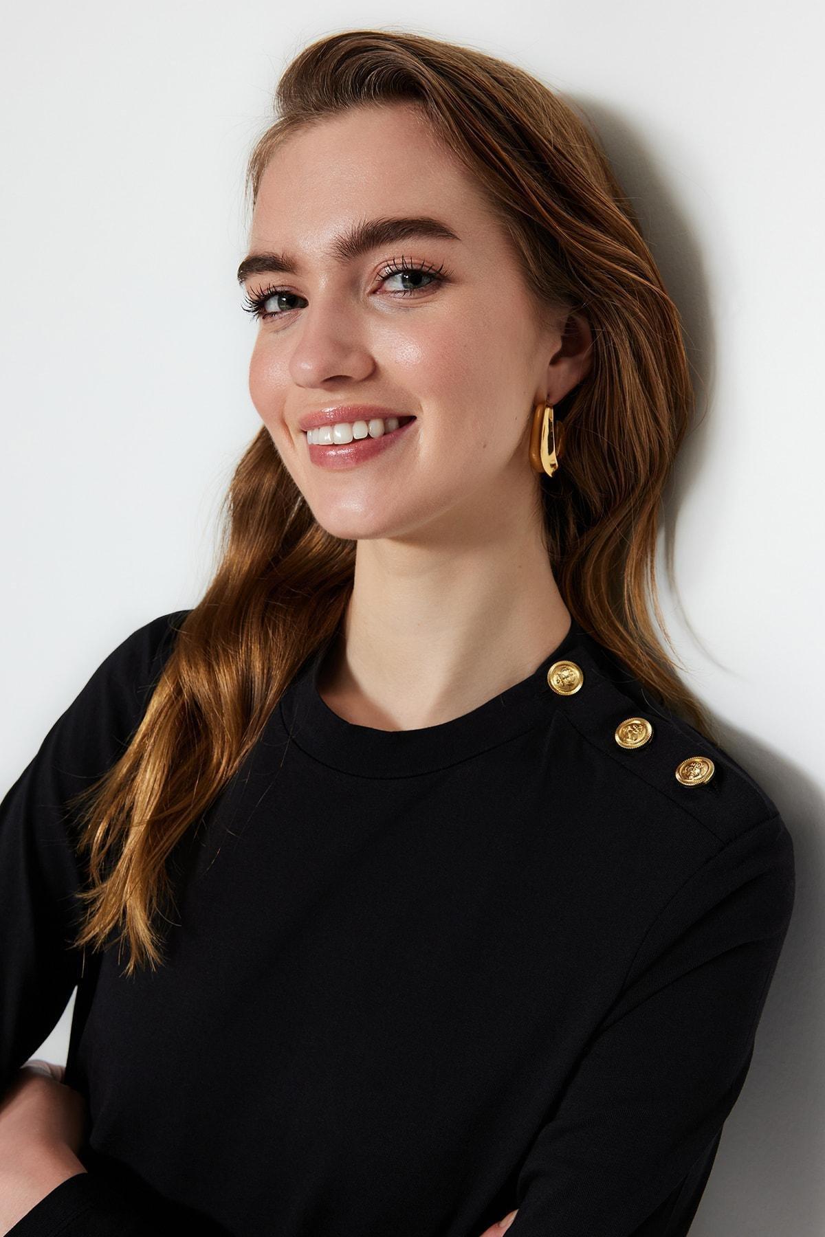 Black Striped Dress, , large image number 1