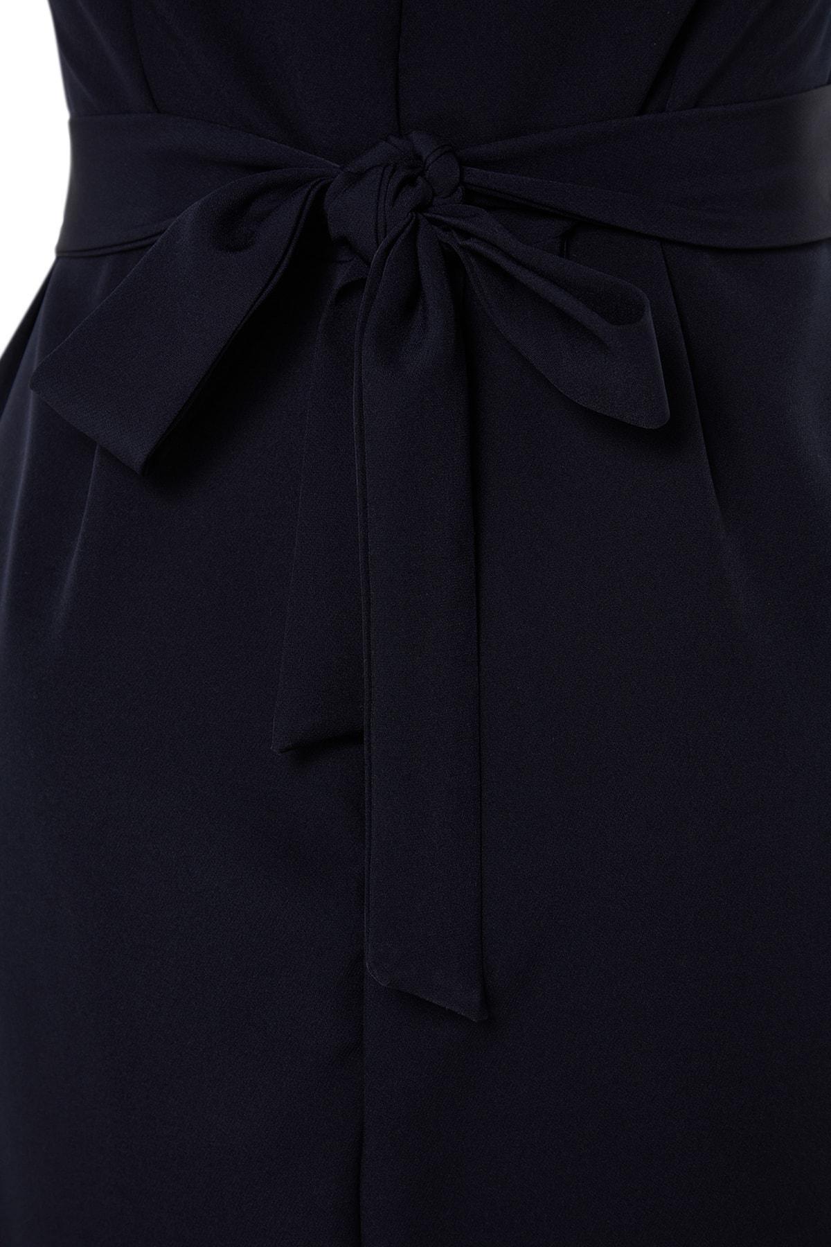 Navy A-Line Plus Size Dress, , large image number 6