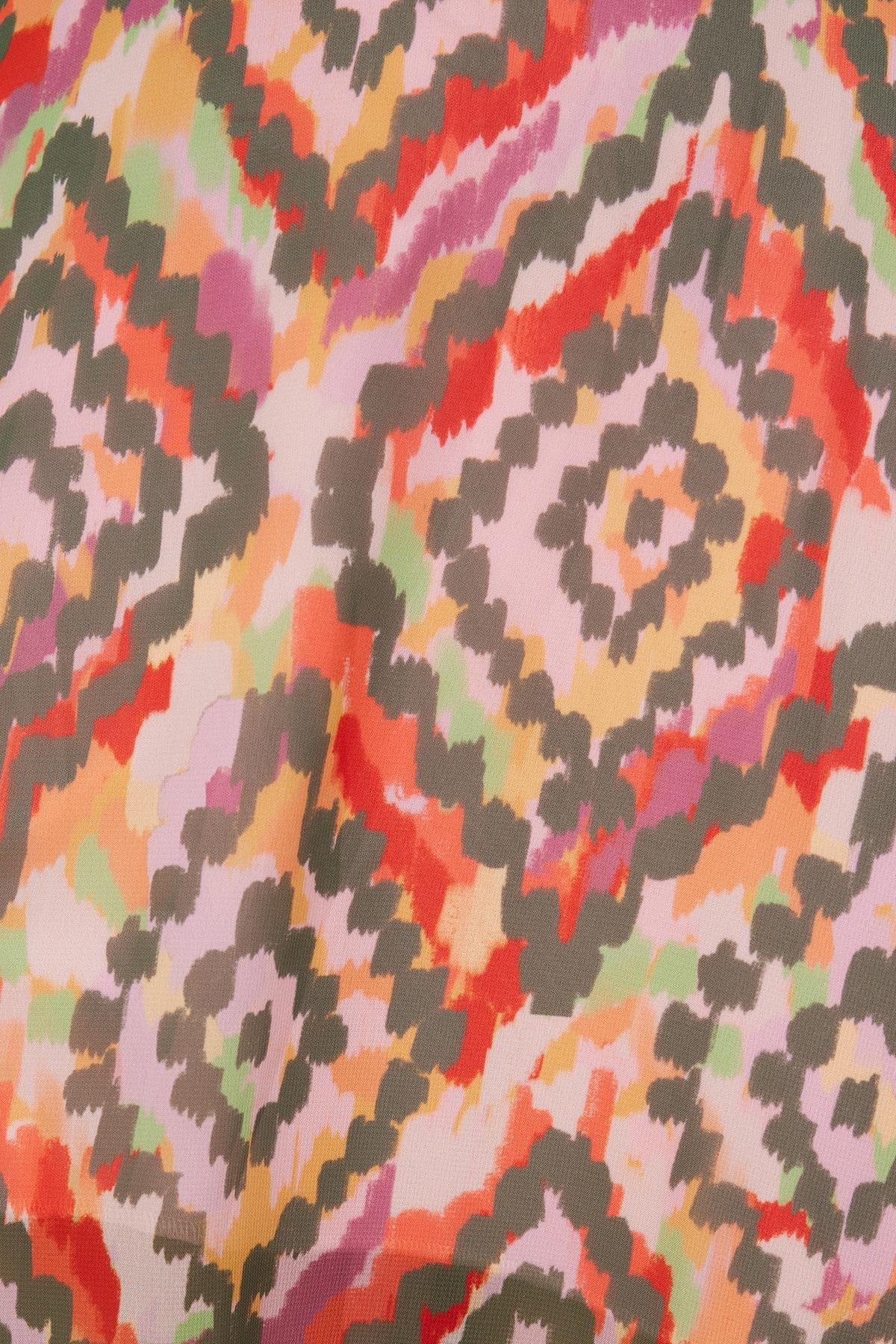 Multicolour Slit Detailed Dress, , large image number 4