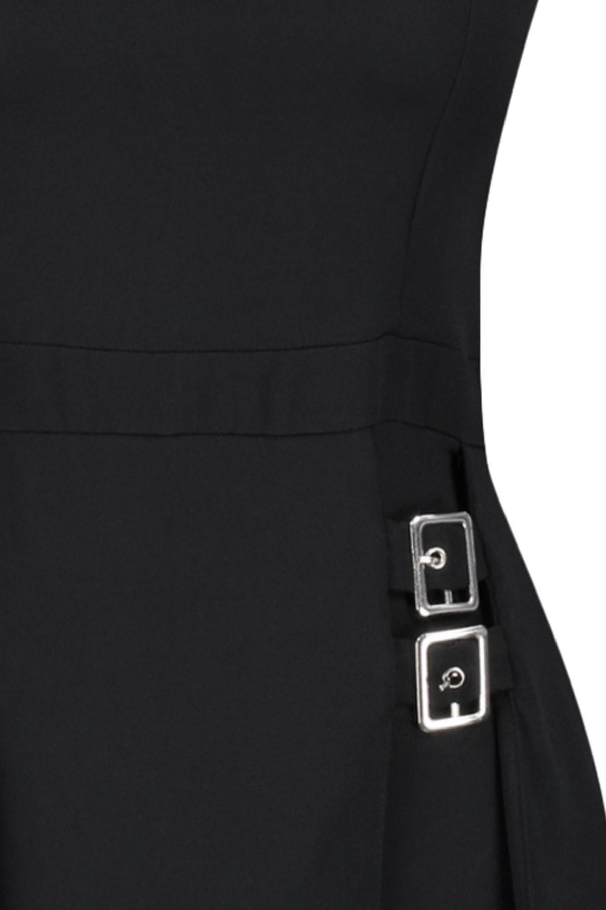 Black Crew Neck Jumpsuit, , large image number 5