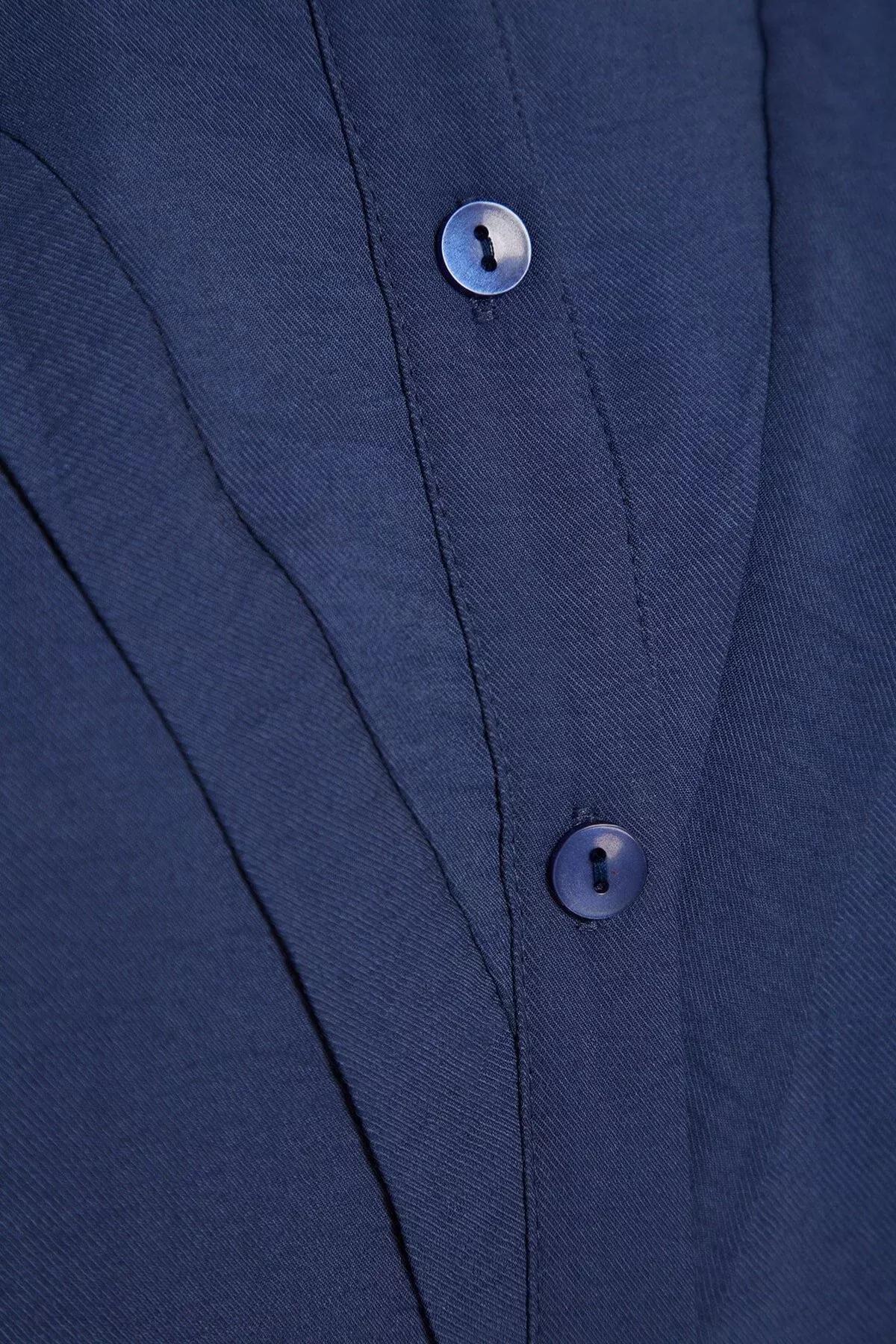 Navy Shirt Collar Co-Ord Set, , large image number 7