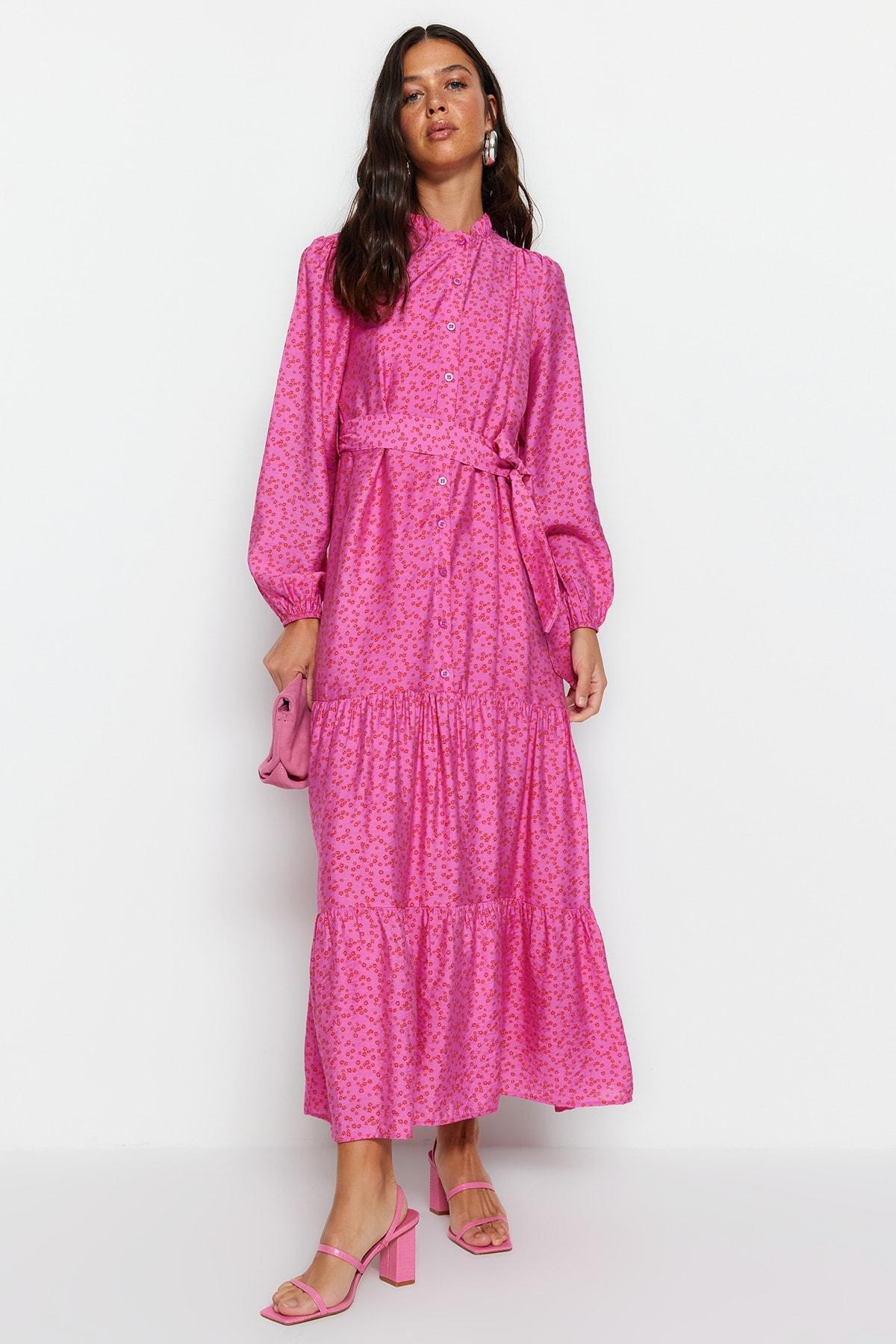 Pink Floral Dress, , large image number 1