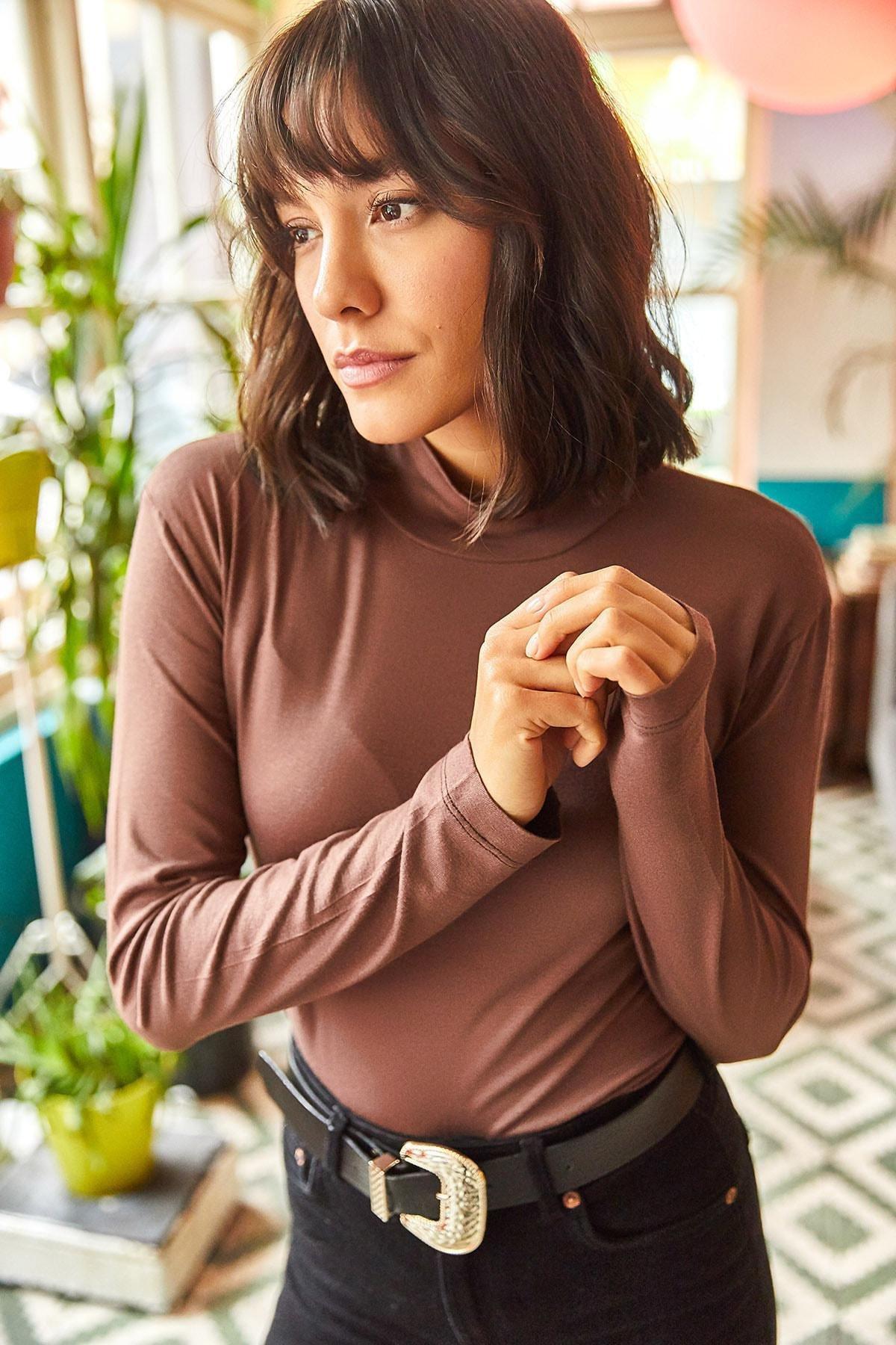Bitter Brown Basic Shirt, , large image number 2