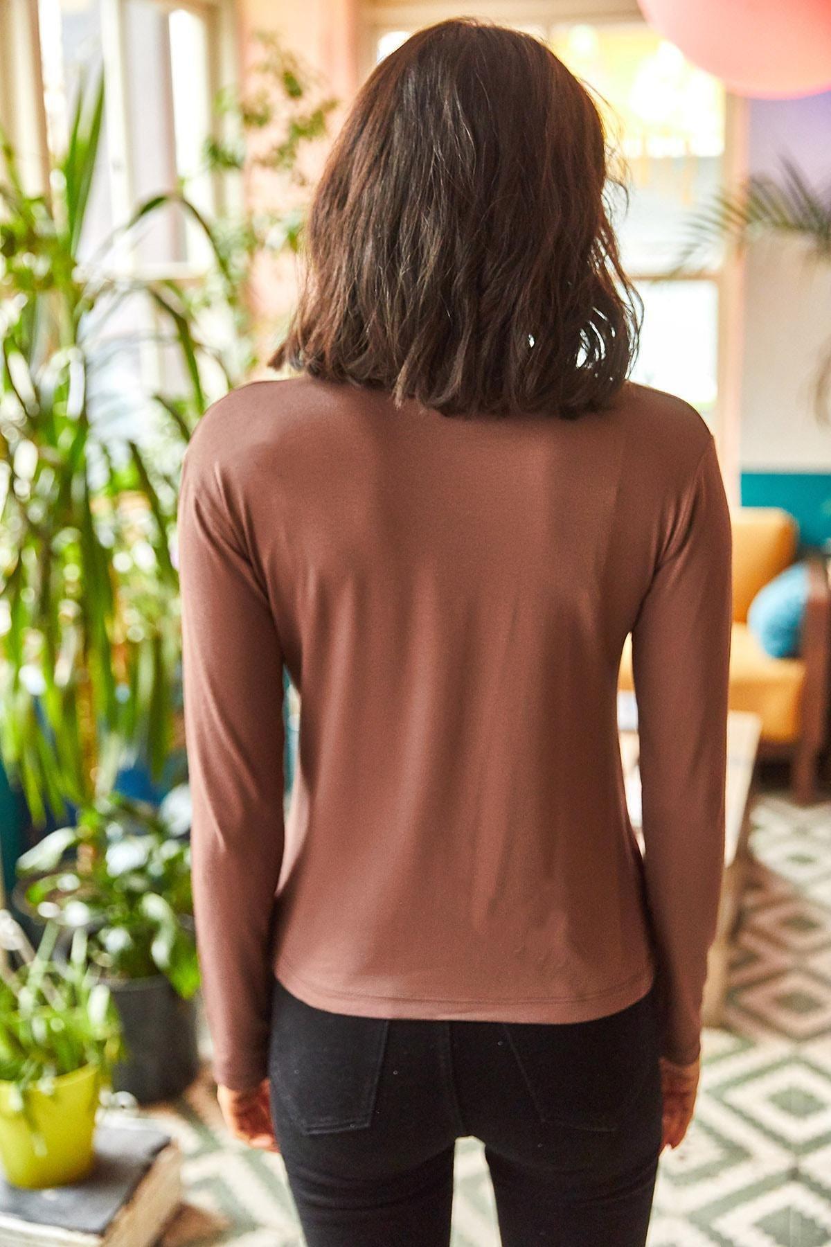 Bitter Brown Basic Shirt, , large image number 5