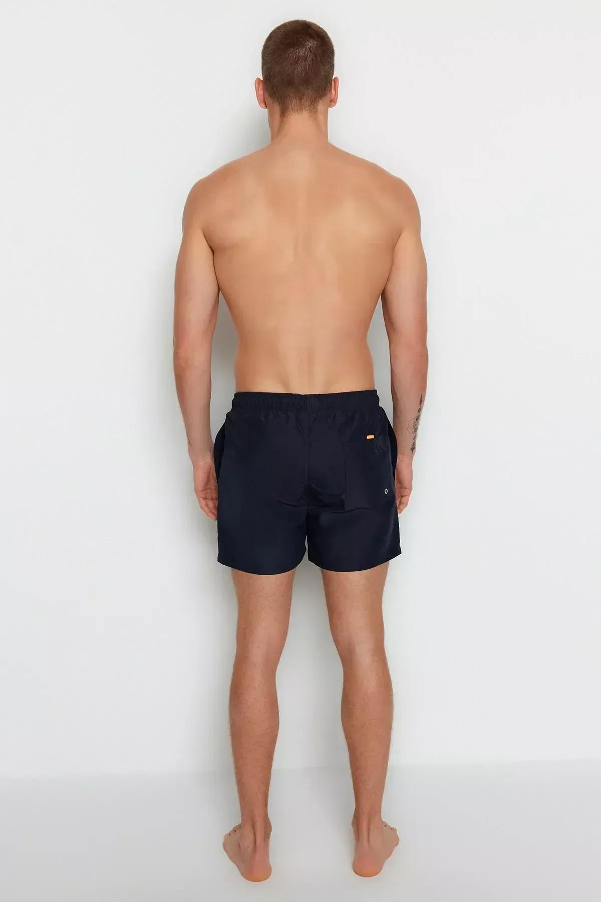 شورت سباحة من البوليستر، كحلي, Dark blue, large image number 2