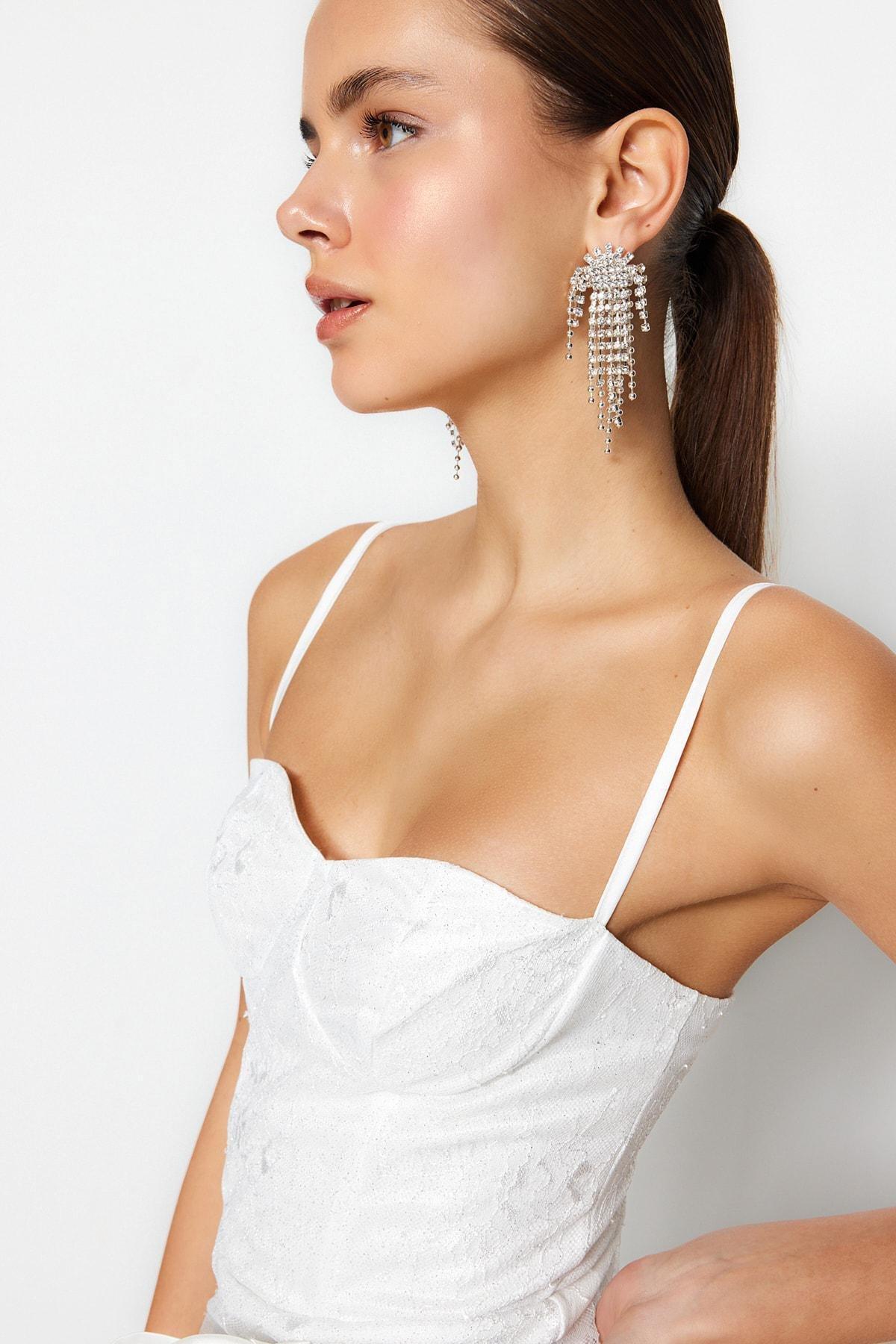 White Fitted Bodycon Dress, , large image number 3