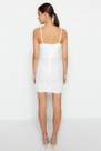 Trendyol - White Fitted Bodycon Dress