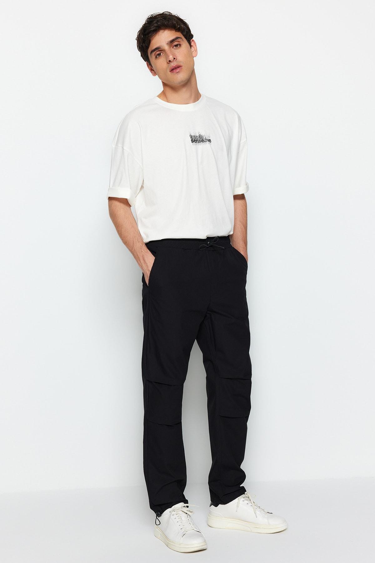 Black Joggers Pants, , large image number 1
