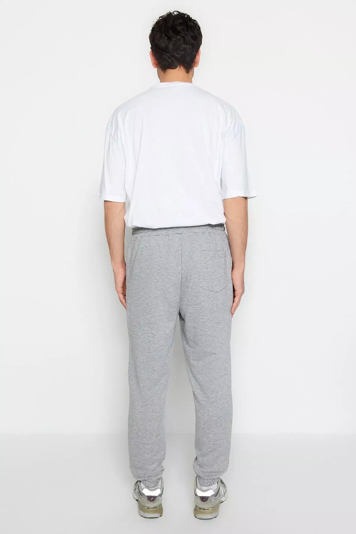 Gray Relaxed Sweatpants, Gray, large image number 4