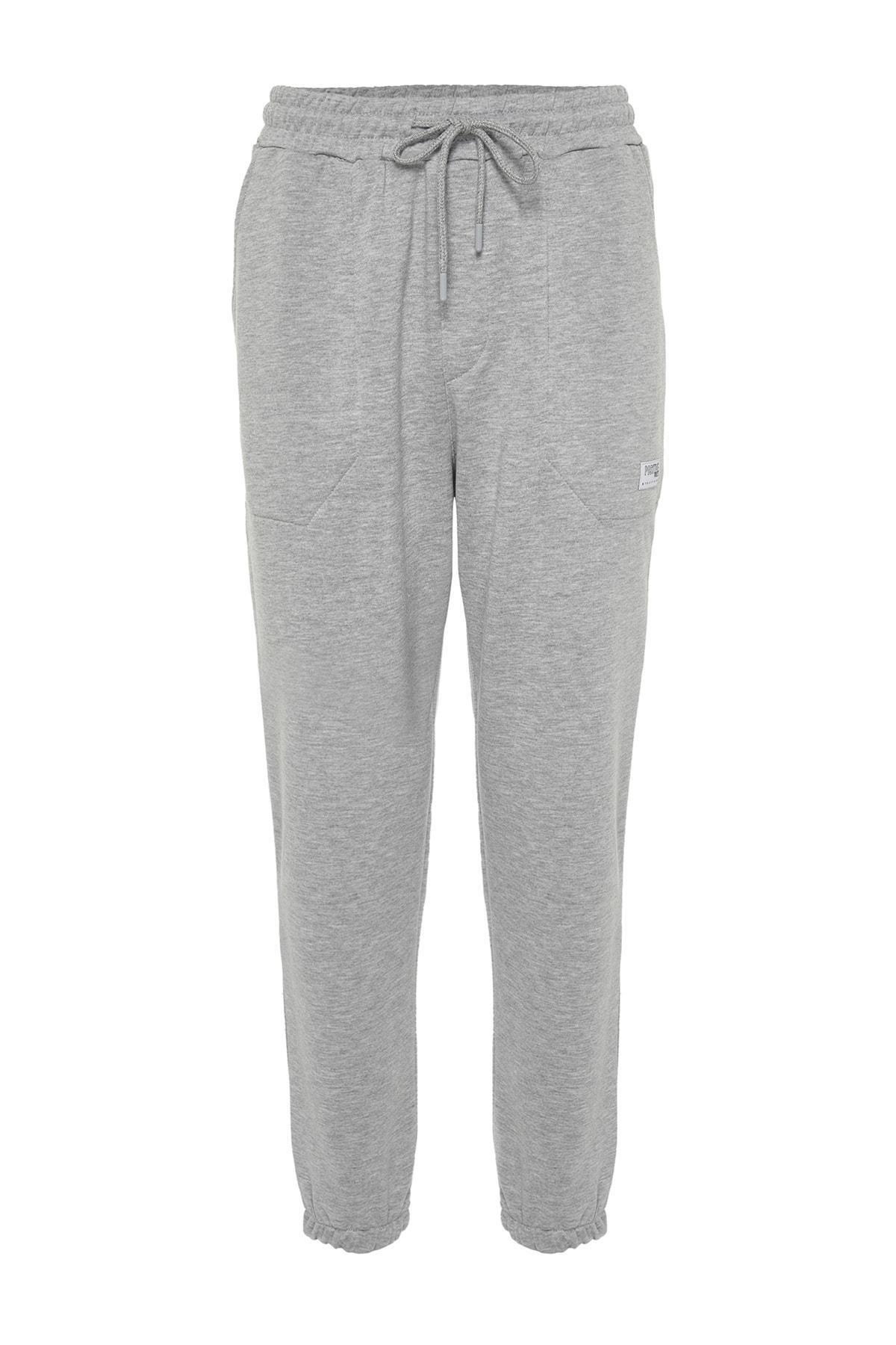 Trendyol - Gray Relaxed Sweatpants