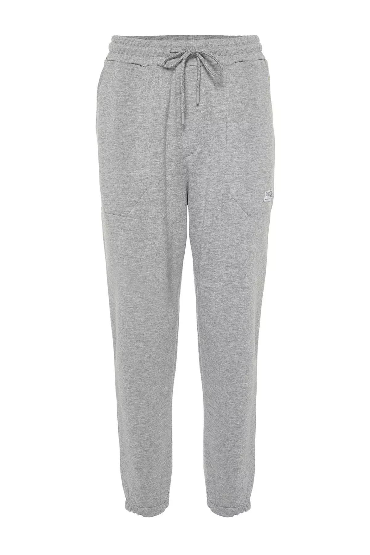 Gray Relaxed Sweatpants, Gray, large image number 5
