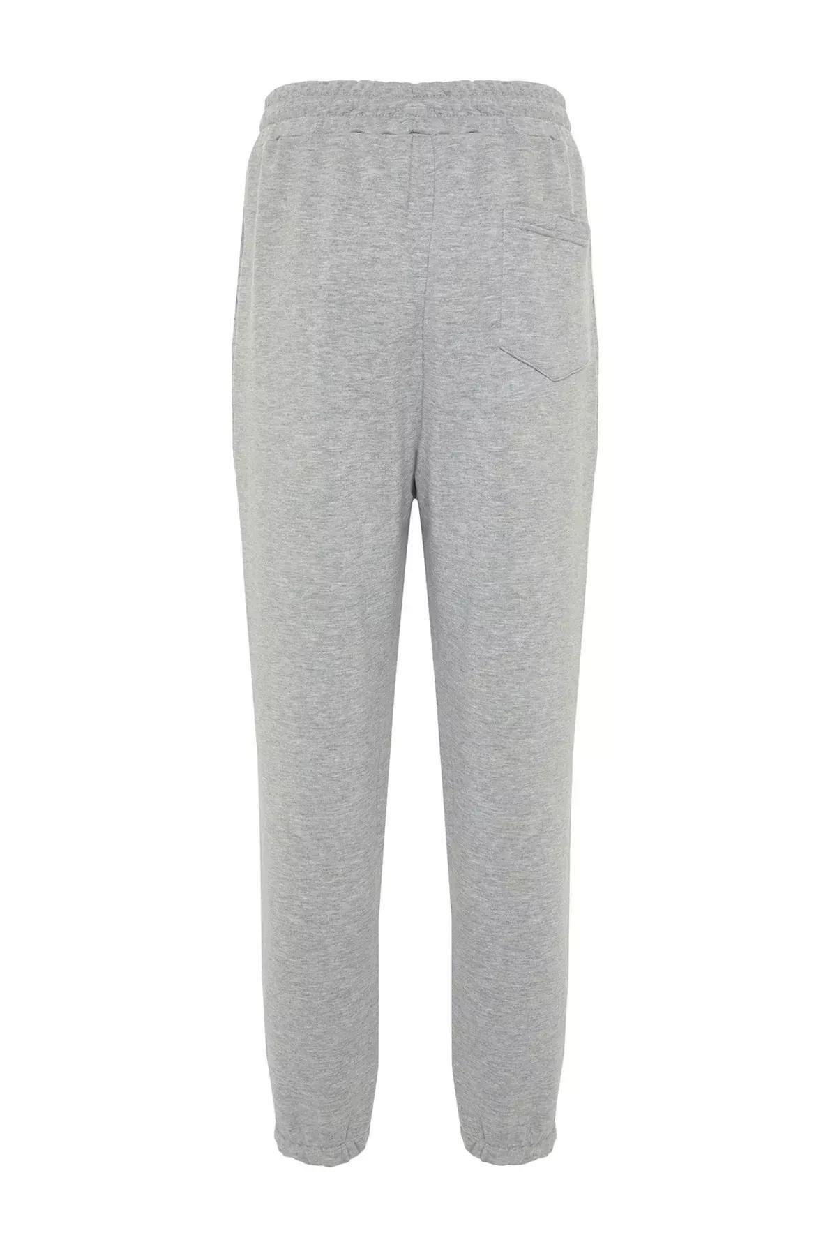 Gray Relaxed Sweatpants, Gray, large image number 6