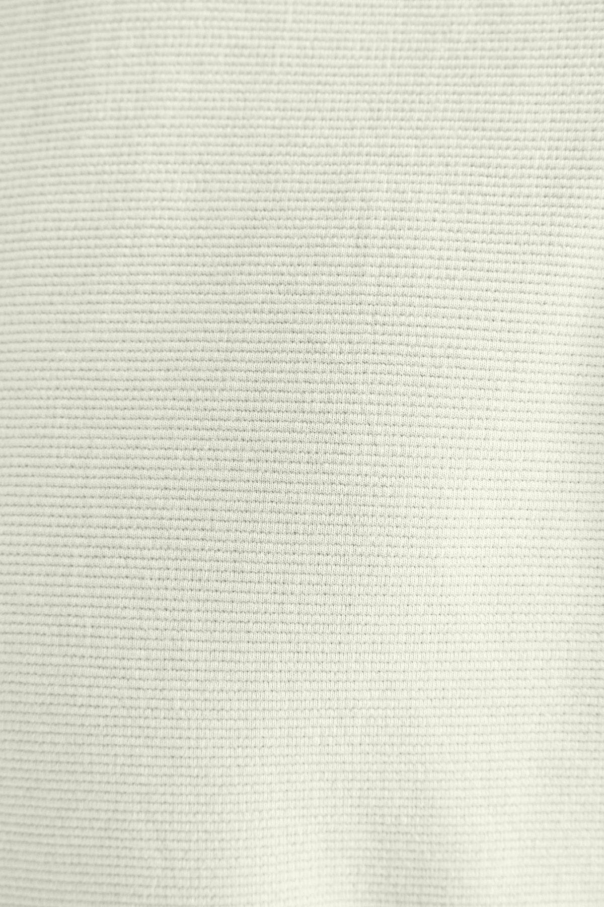 Ecru Textured Oversize T-Shirt, , large image number 3